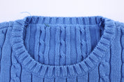 Women's Lauren Ralph Lauren Blue Cable Knit Sweater