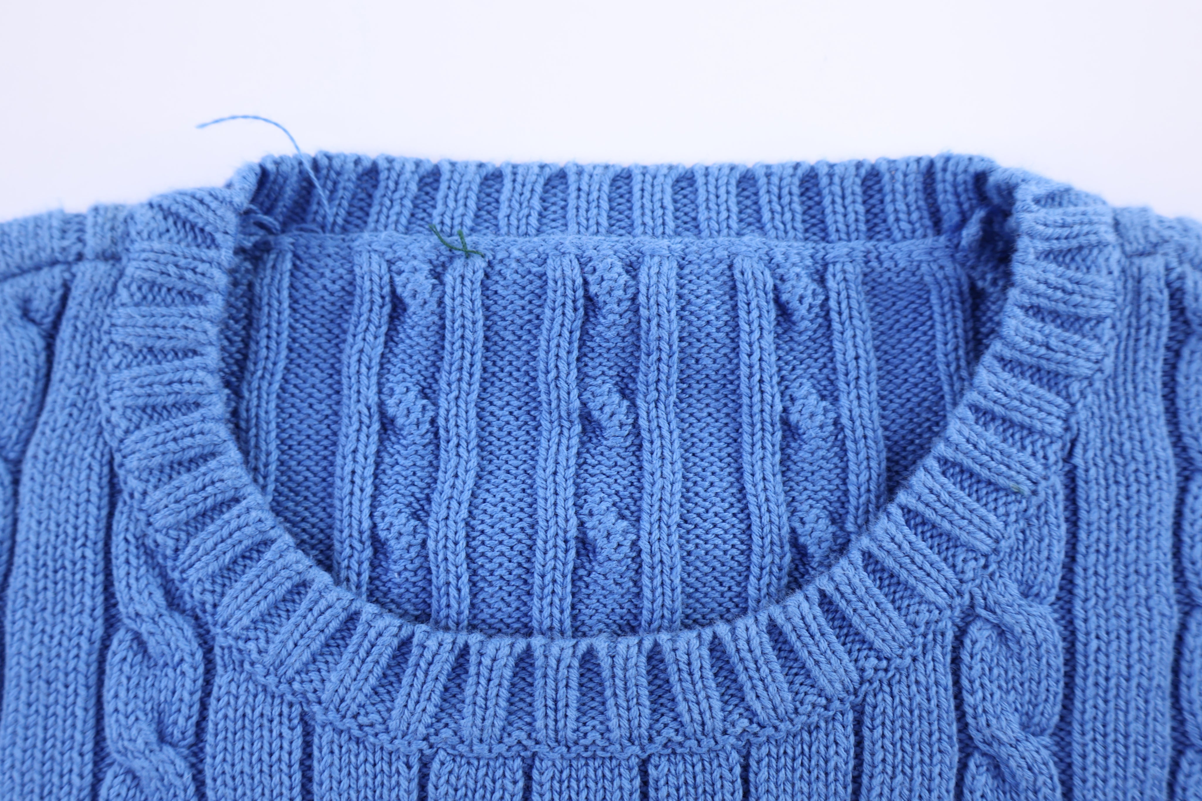 Women's Lauren Ralph Lauren Blue Cable Knit Sweater