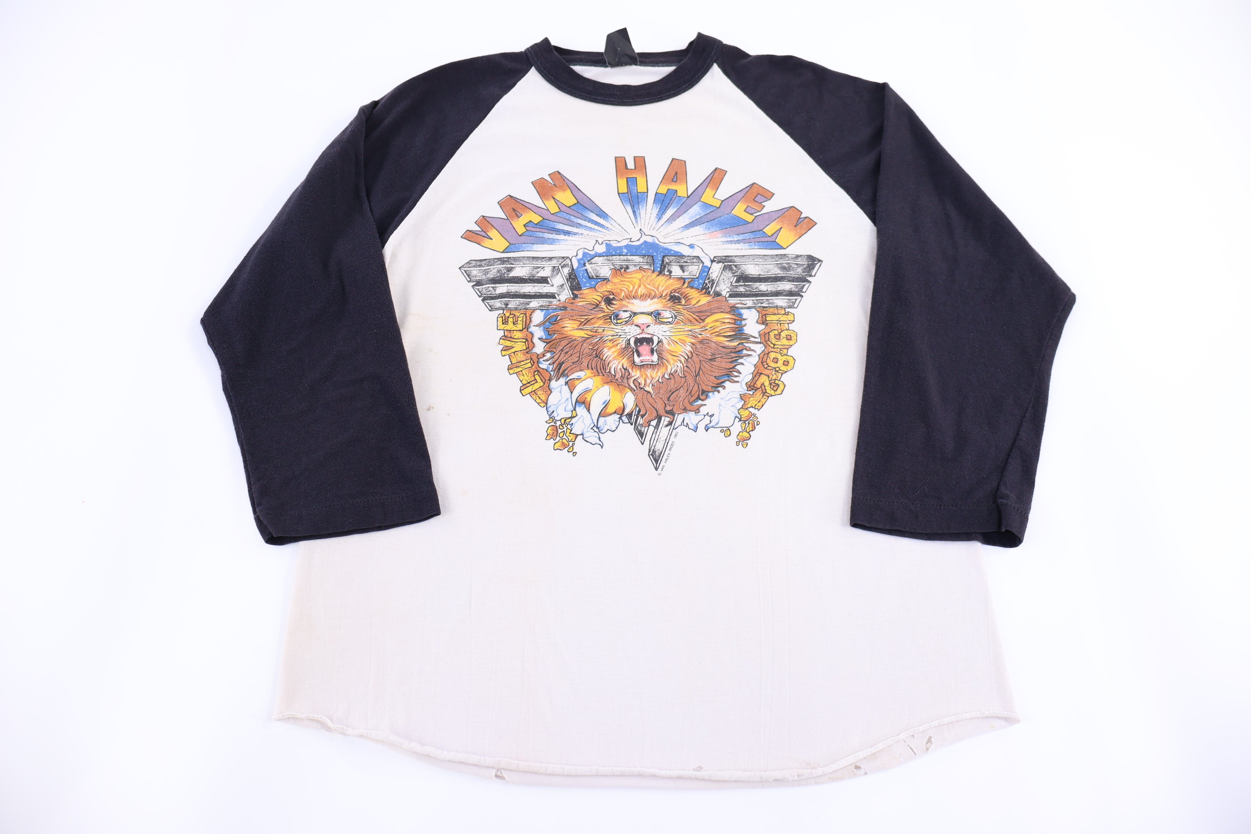 1982 Van Halen Live Raglan T-shirt