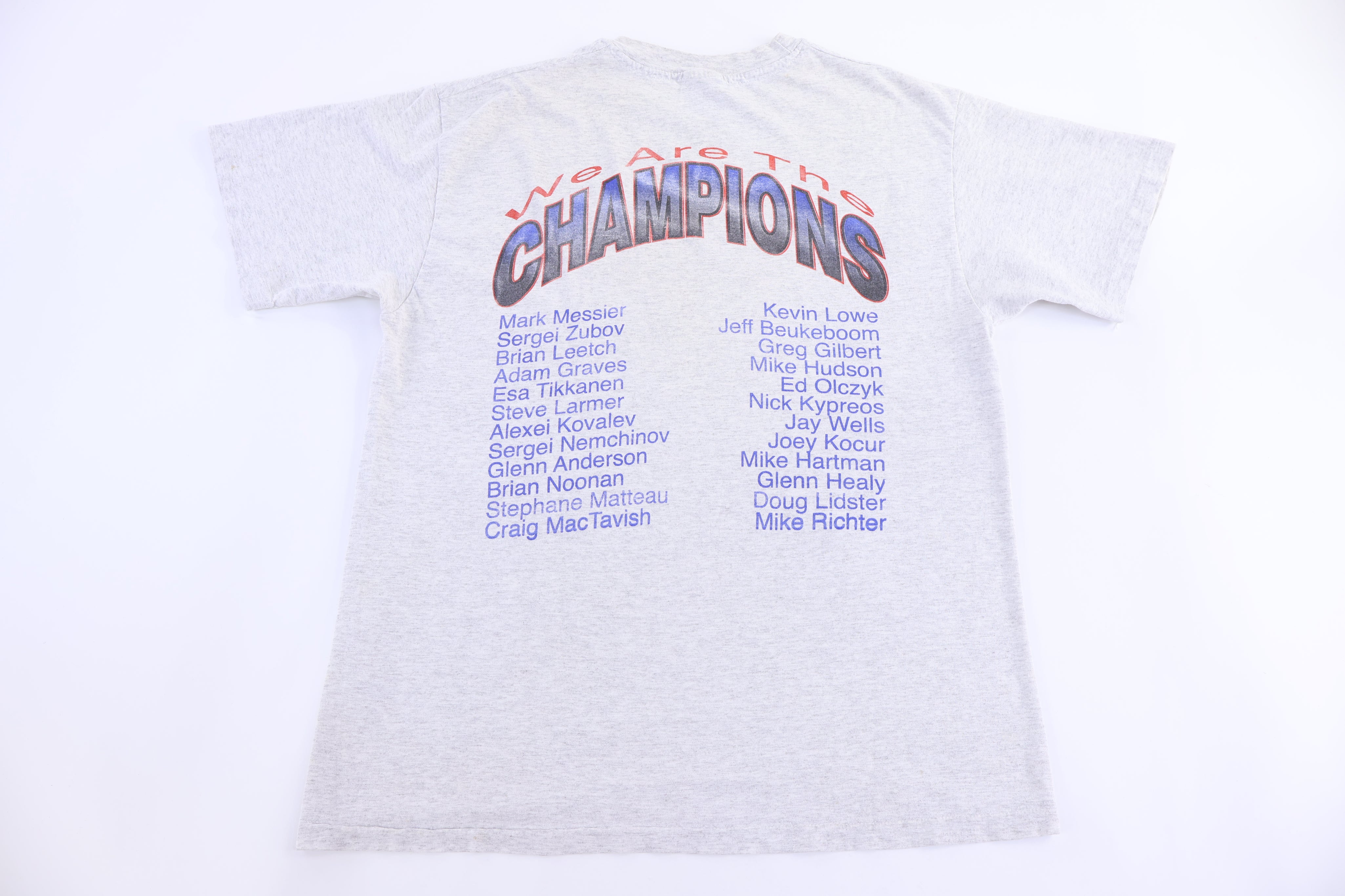 90's New York Rangers Hockey We Are The Champions T-shirt