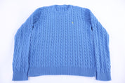 Women's Lauren Ralph Lauren Blue Cable Knit Sweater