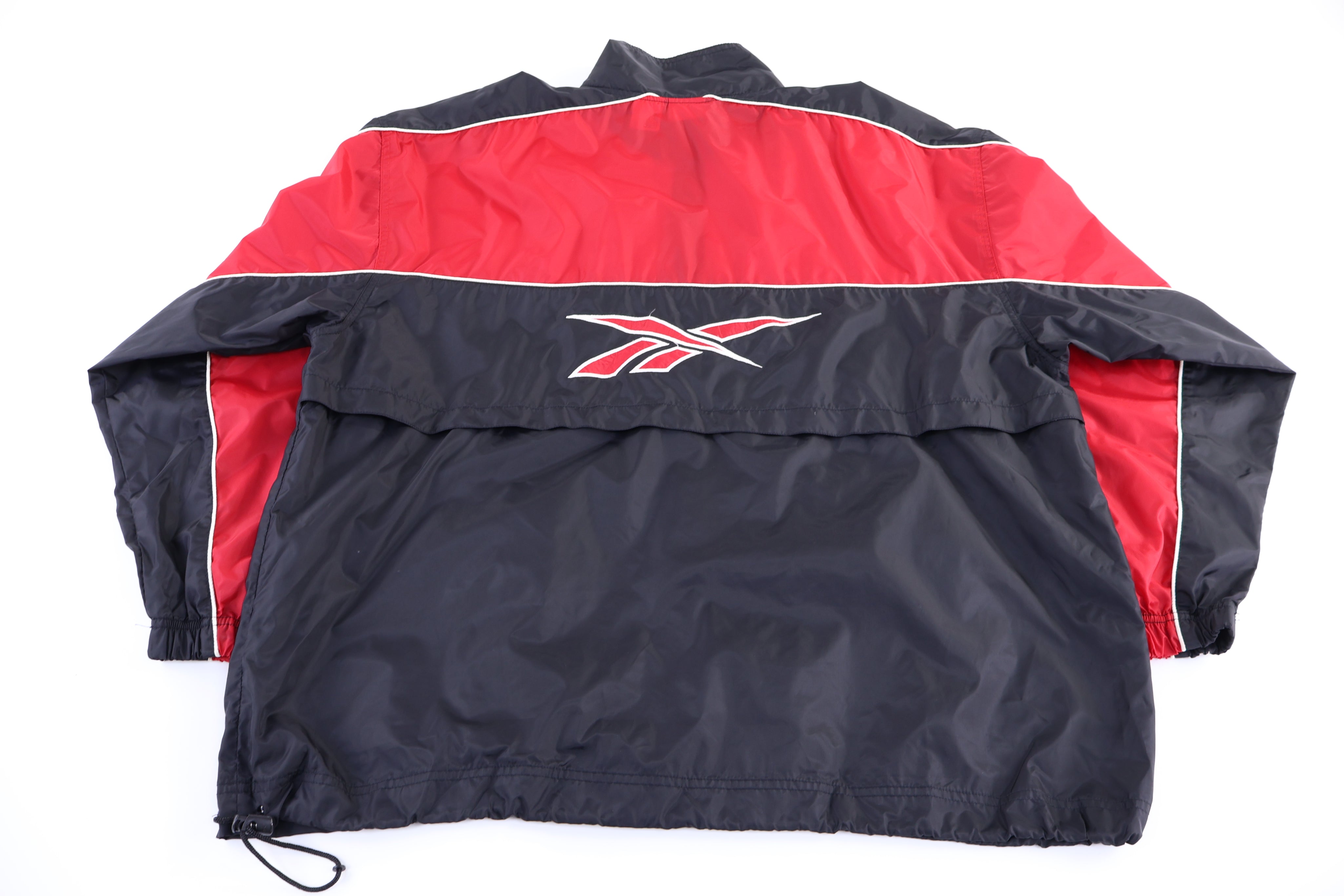 Vintage Reebok Red, Black & White Full Zip Windbreaker