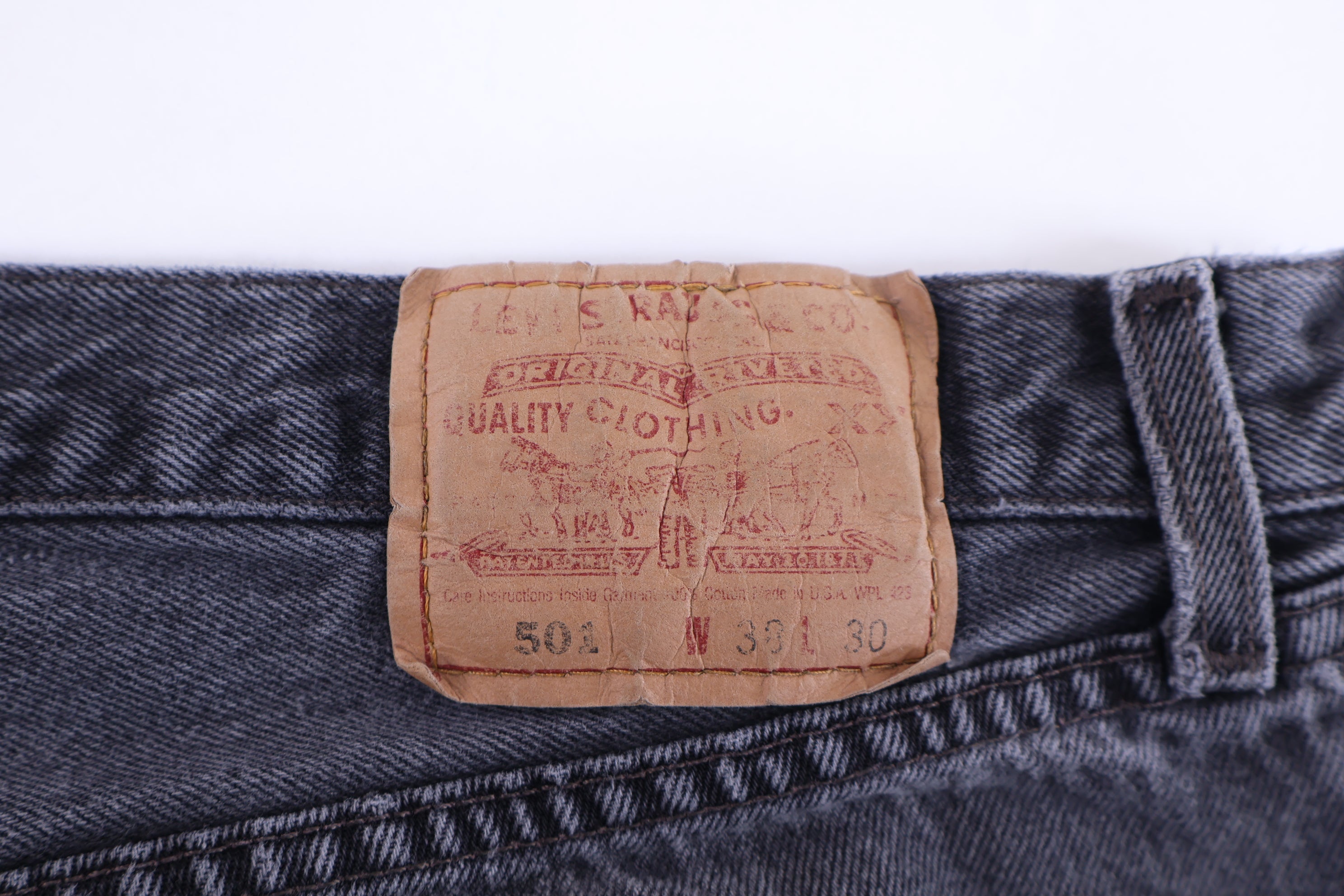 90's Levi's 501 Black Denim Jeans