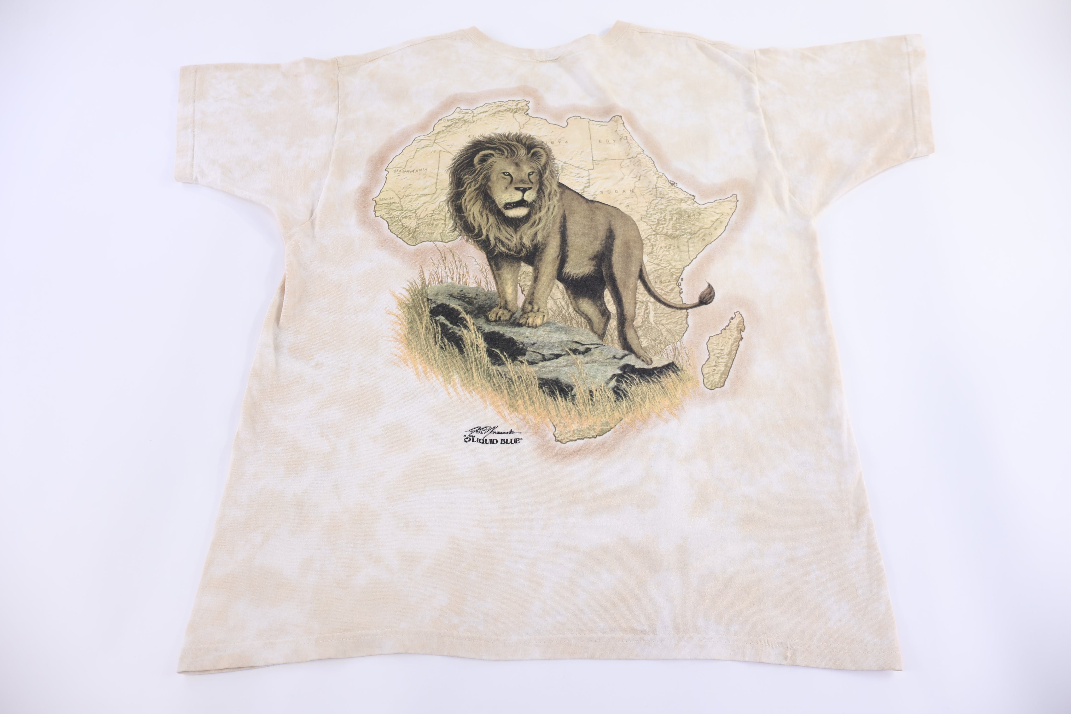 1994 Liquid Blue Lion King of The Jungle T-shirt