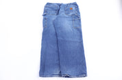 Carhartt Logo Patch Dark Wash Denim Jeans