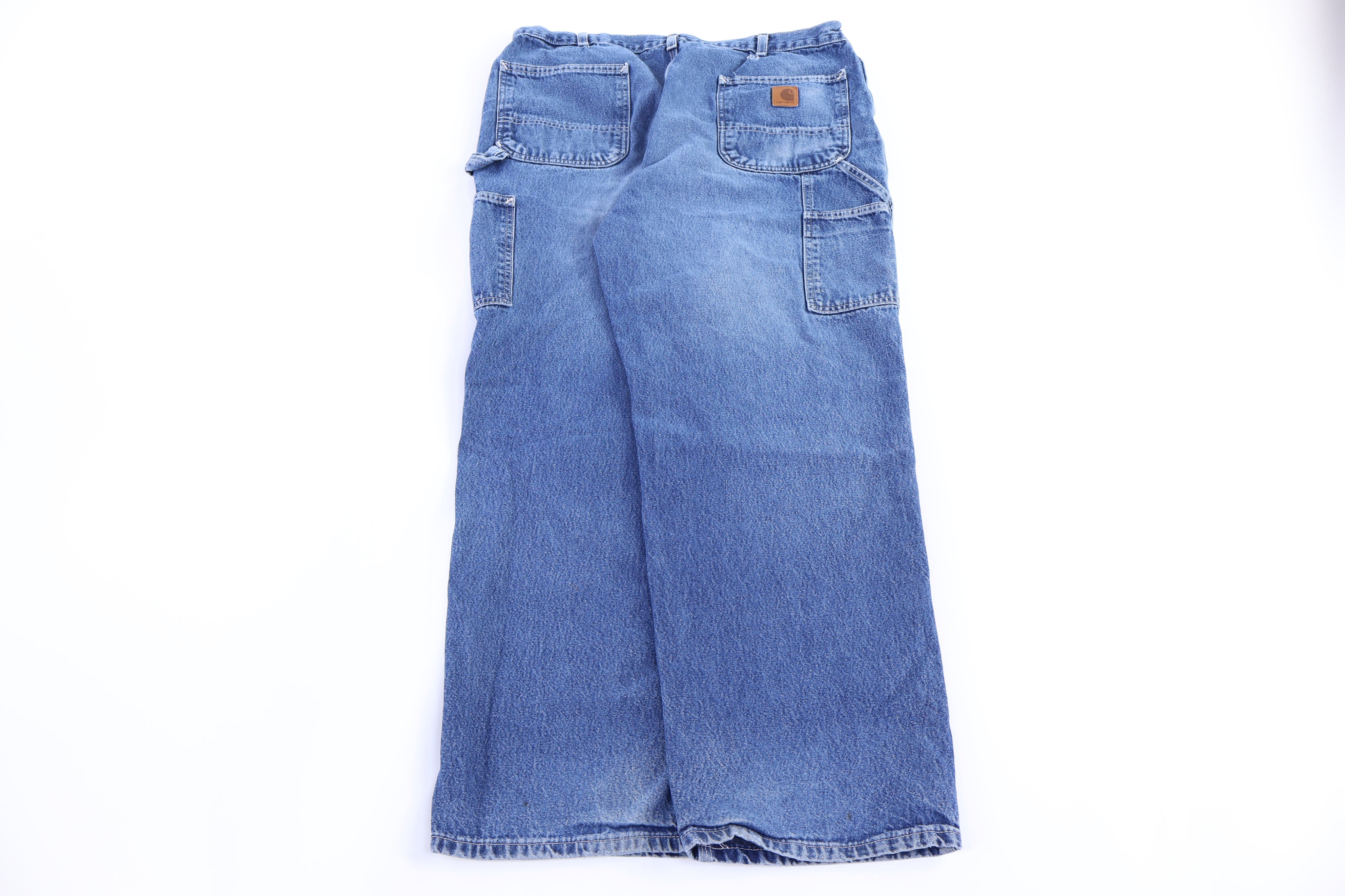 Carhartt Logo Patch Dark Wash Denim Jeans