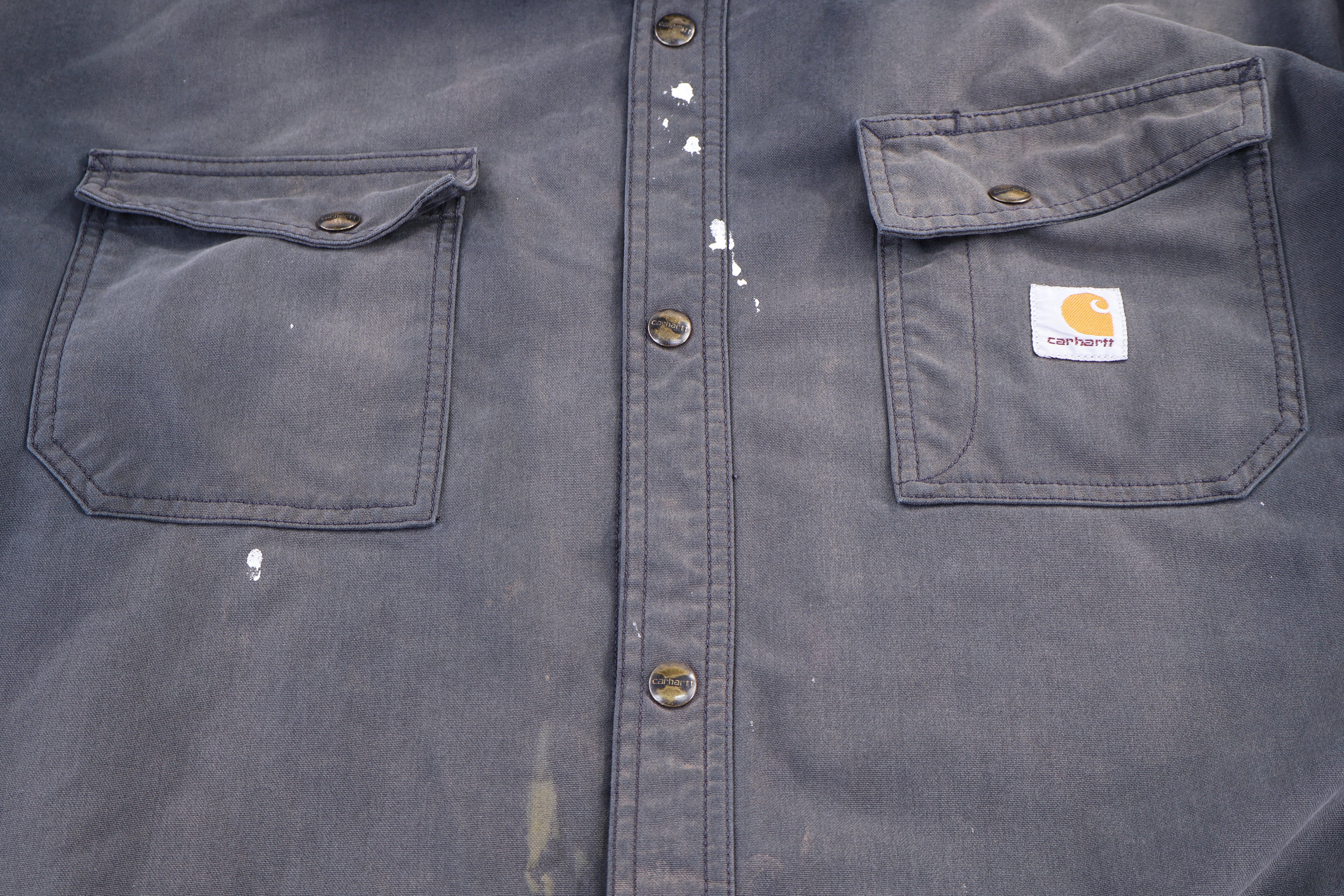 Carhartt Logo Patch Full Snap Hooded Jacket