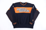Harley Davidson Motorcycles Multicolor Embroidered Pullover
