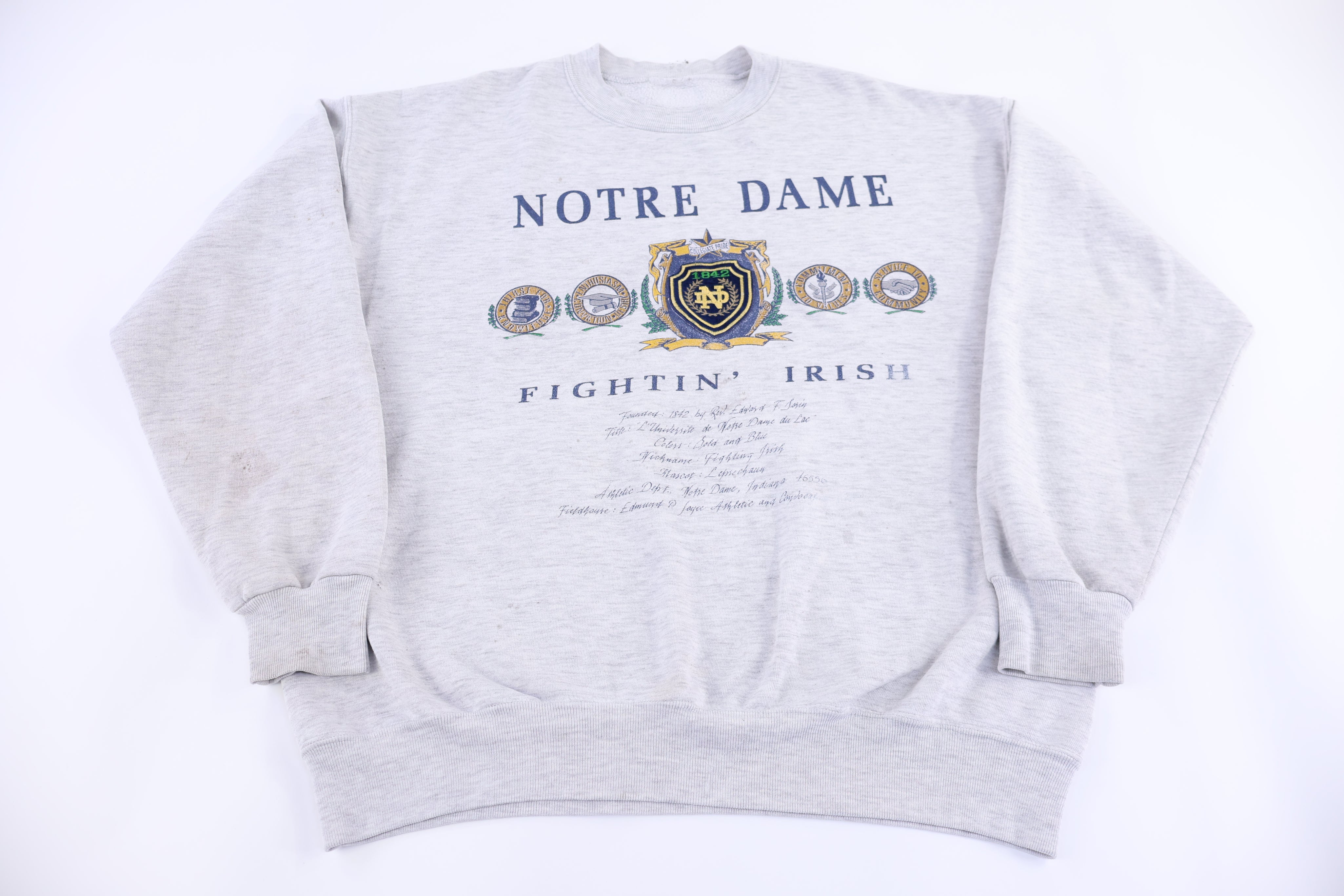 90's University of Notre Dame Sweatshirt