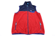 Patagonia Synchilla Red & Blue Fleece Full Zip Vest