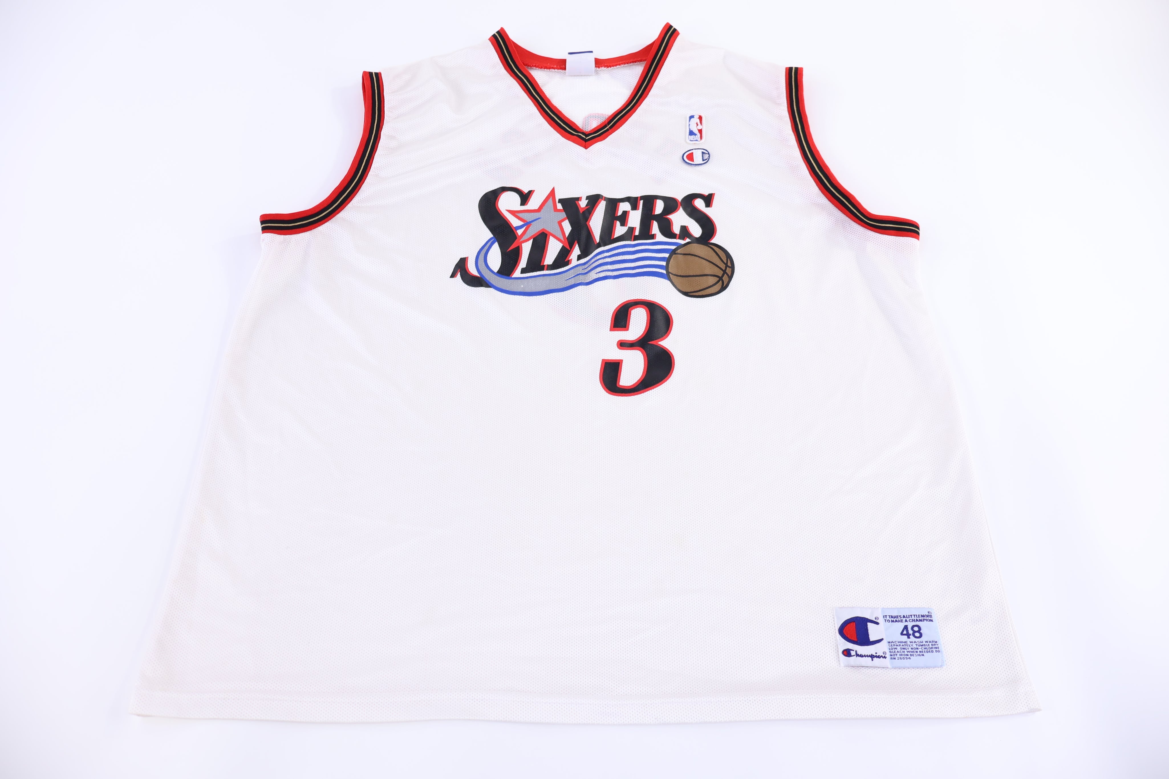 90's Philadelphia 76ers Allen Iverson Basketball Jersey