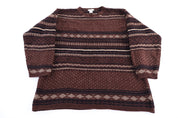 Vintage W Casuals Multipatterned Knit Sweater