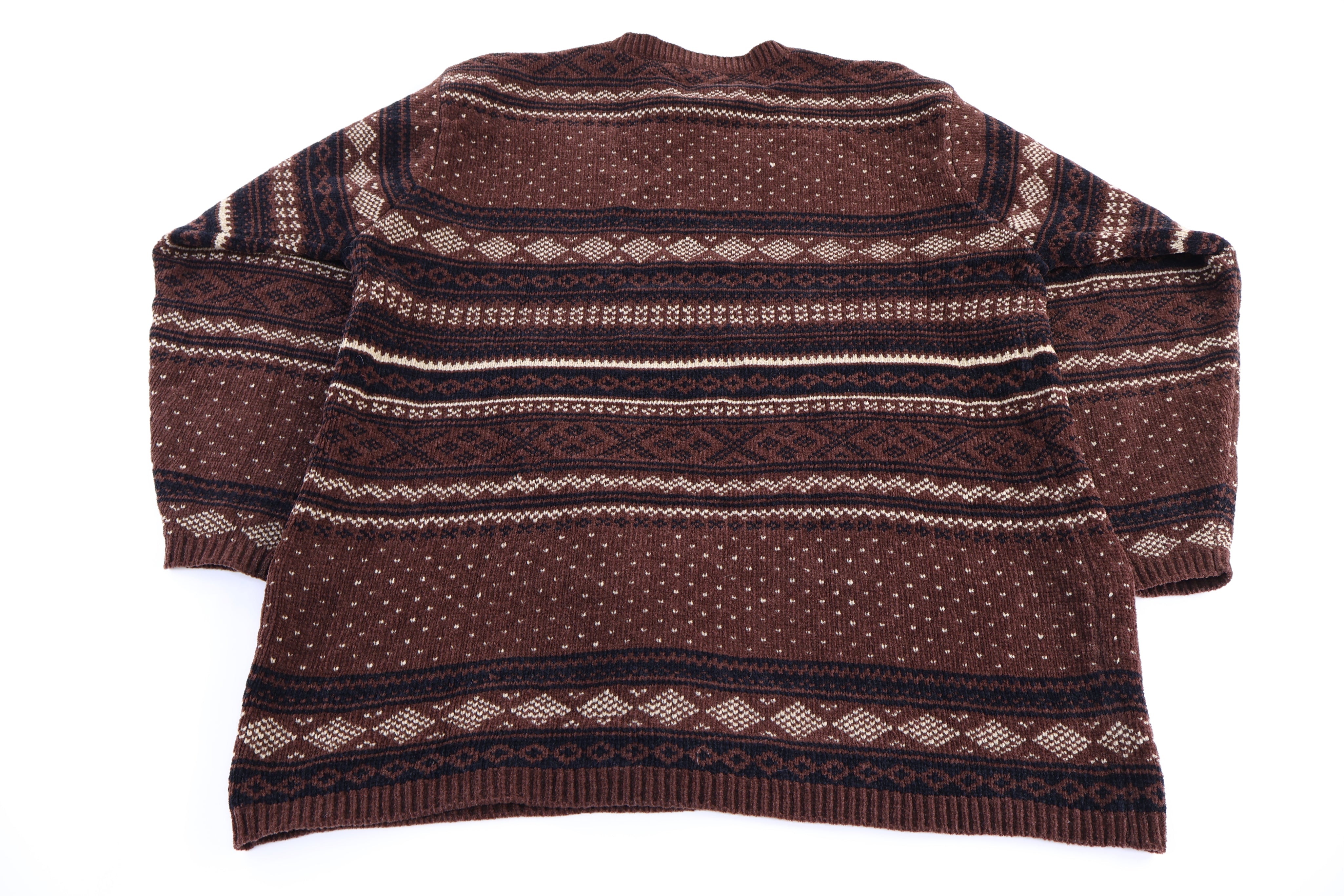Vintage W Casuals Multipatterned Knit Sweater