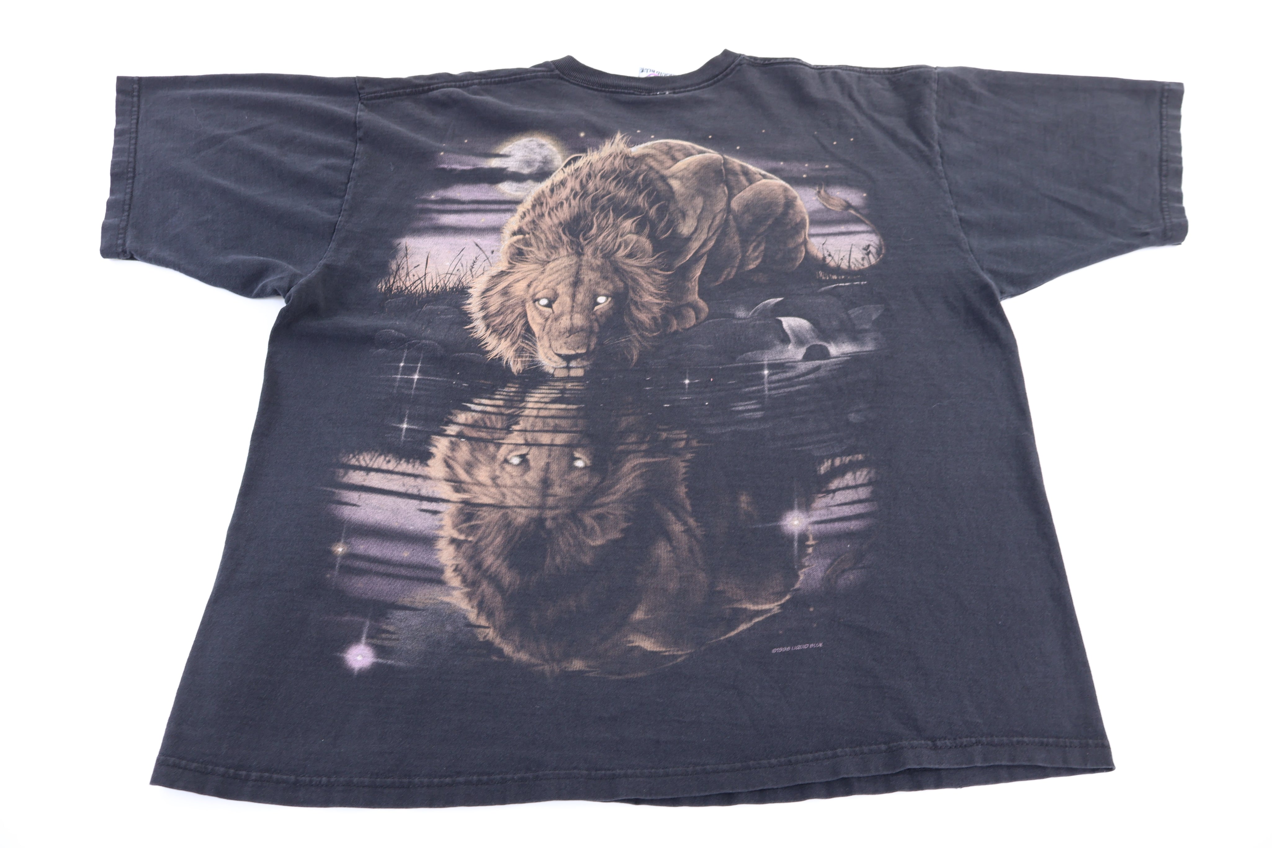 1998 Liquid Blue Lion Graphic T-shirt