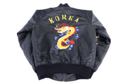 80's Korea Souvenir Embroidered Bomber Jacket
