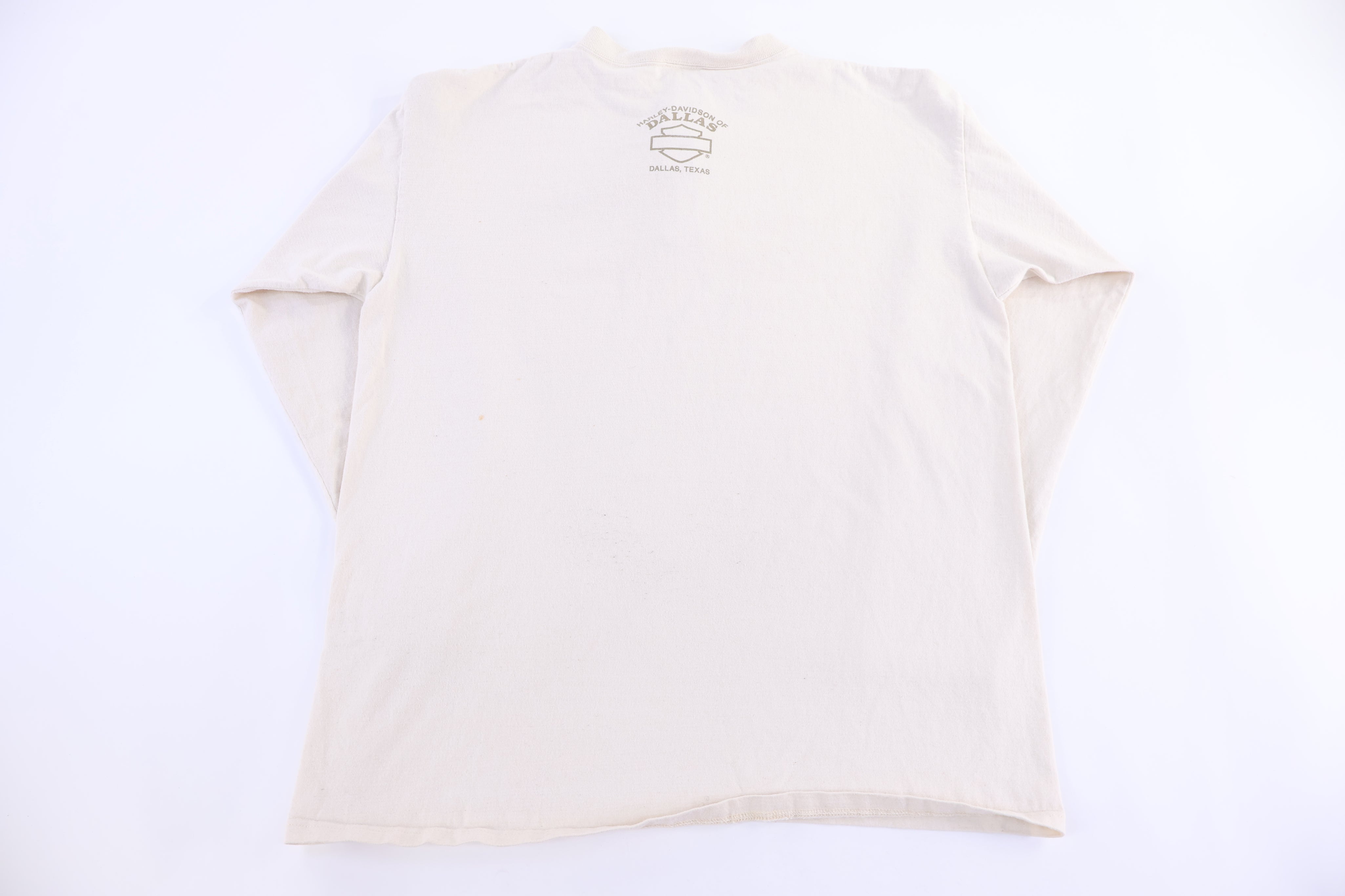 Harley Davidson Motorcycles Texas Henley LS T-shirt