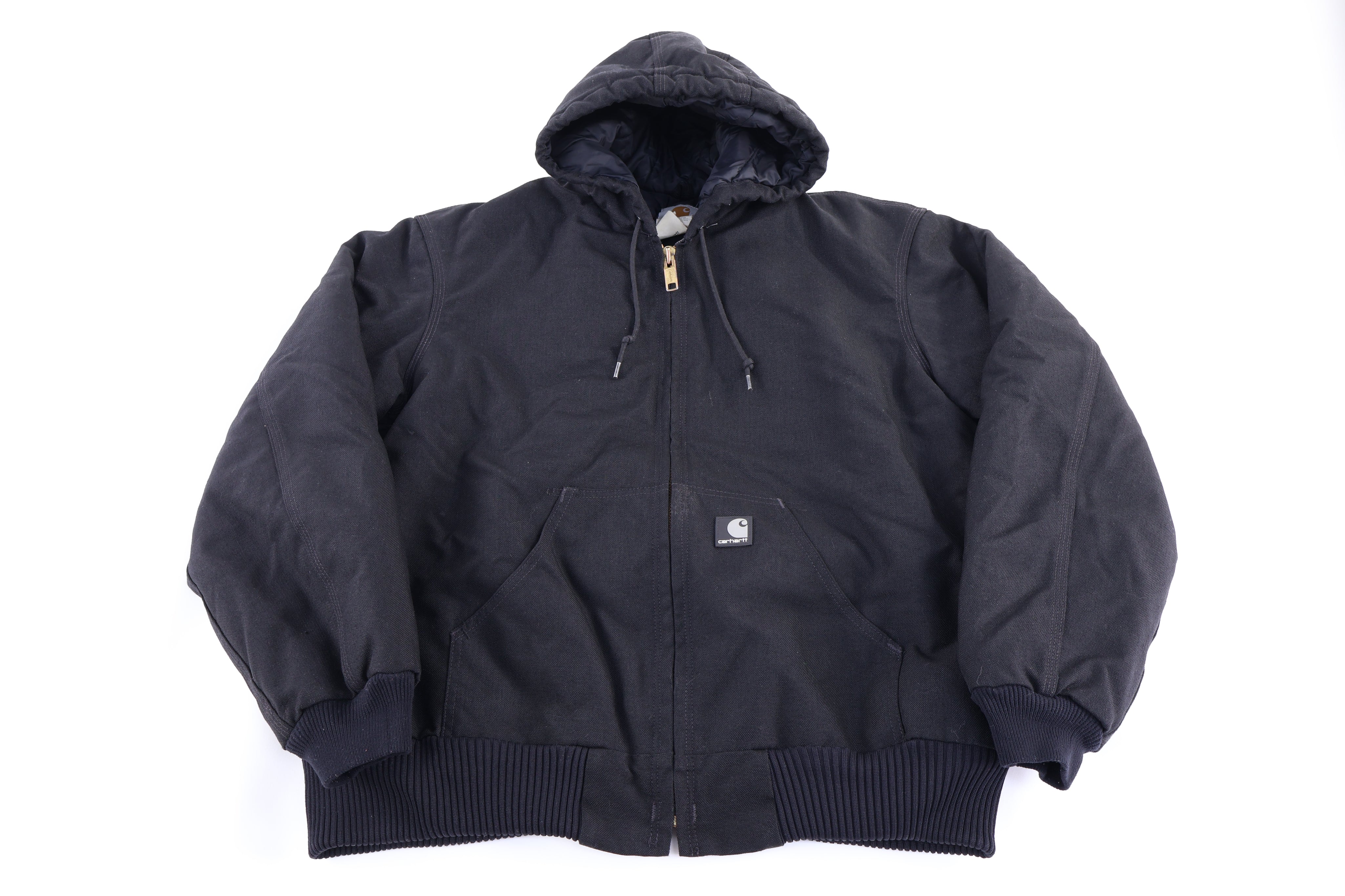 Carhartt Logo Patch Black Full Zip Jacket