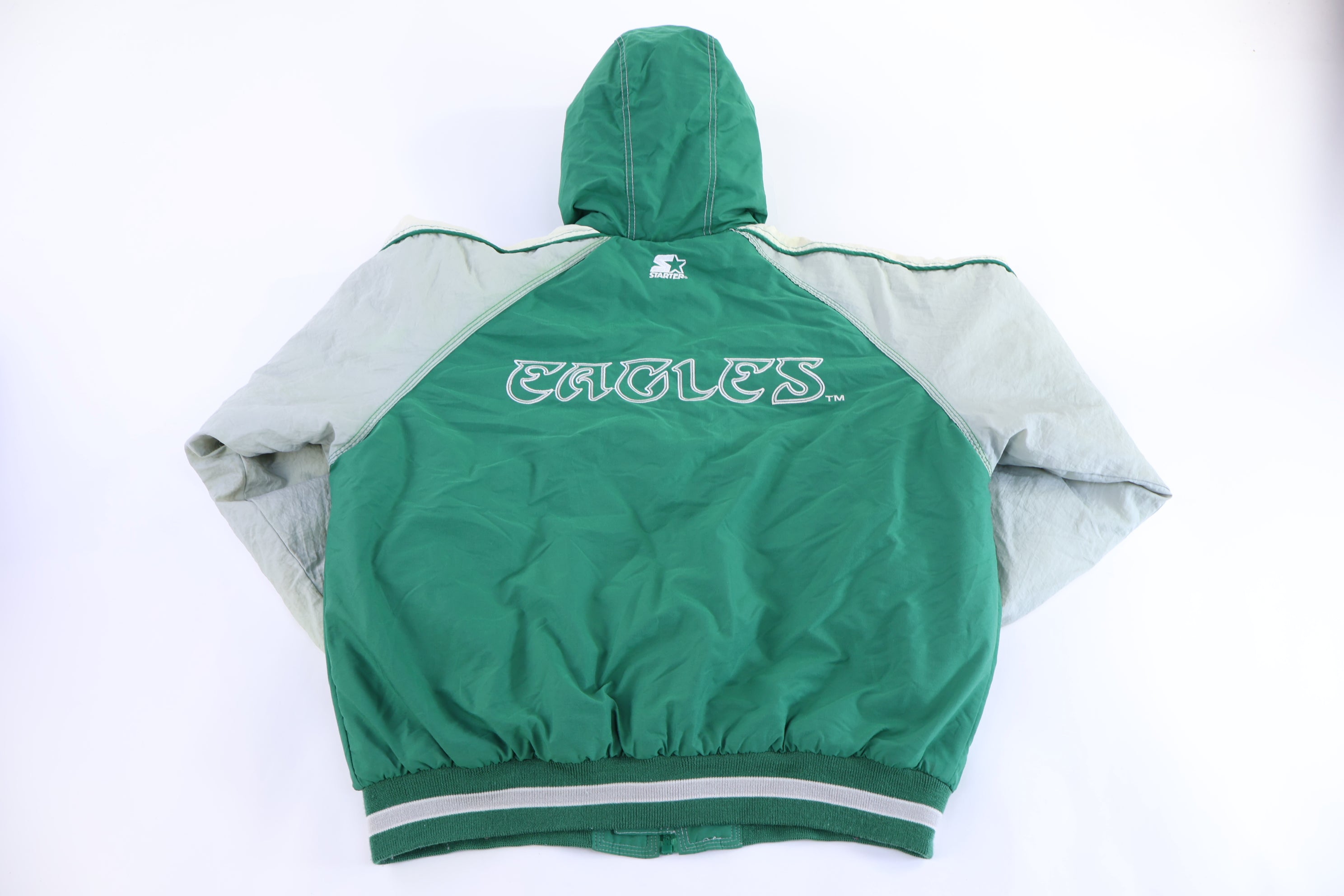 90's Philadelphia Eagles Football Full Zip Jacket