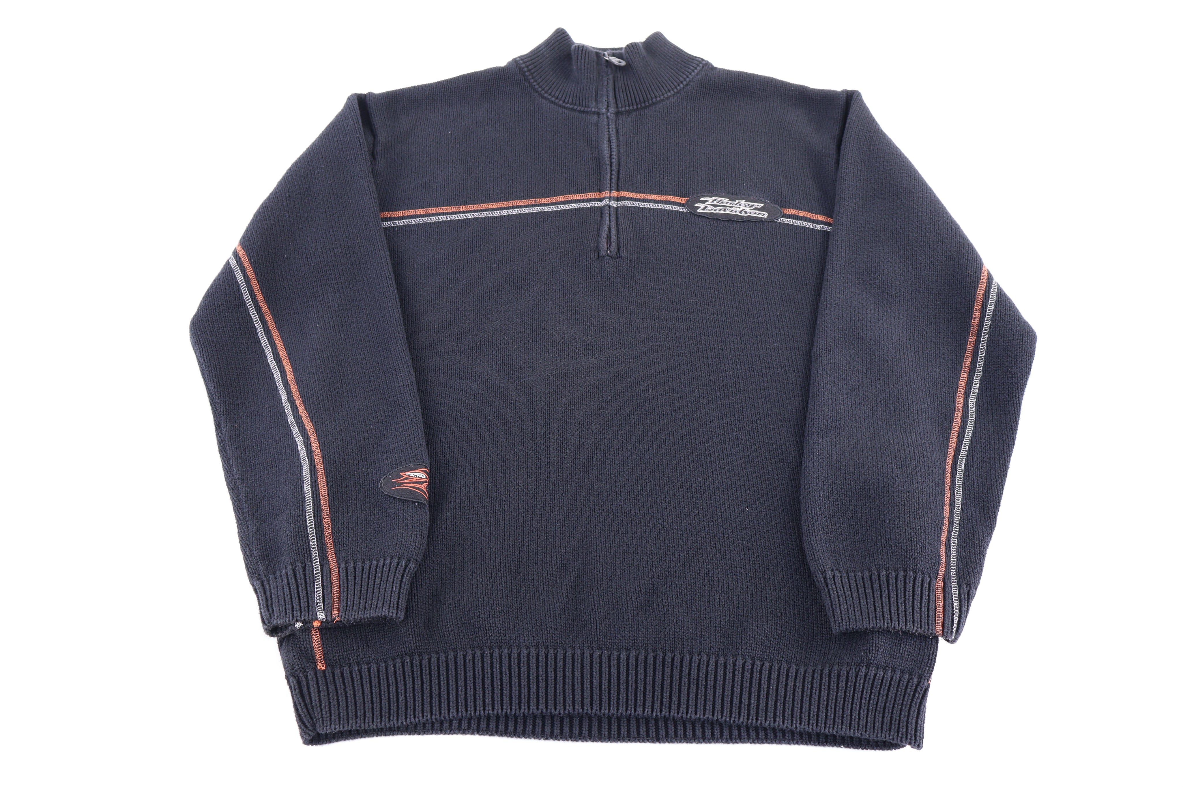Harley Davidson Motorcycles Quarter Zip Sweater