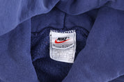 90's Nike Embroidered Logo Blue Pullover Hoodie