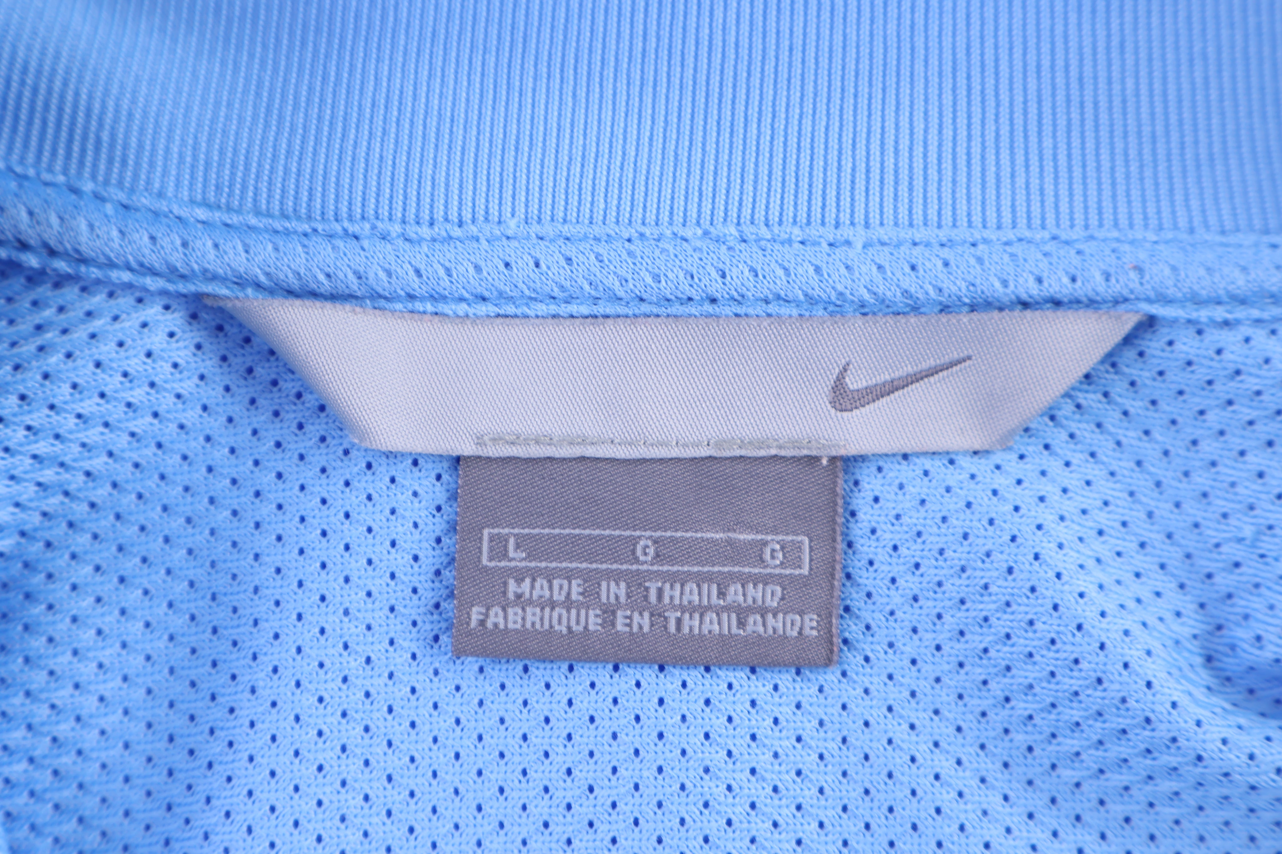 Vintage Nike Embroidered Logo Blue Full Zip Jacket