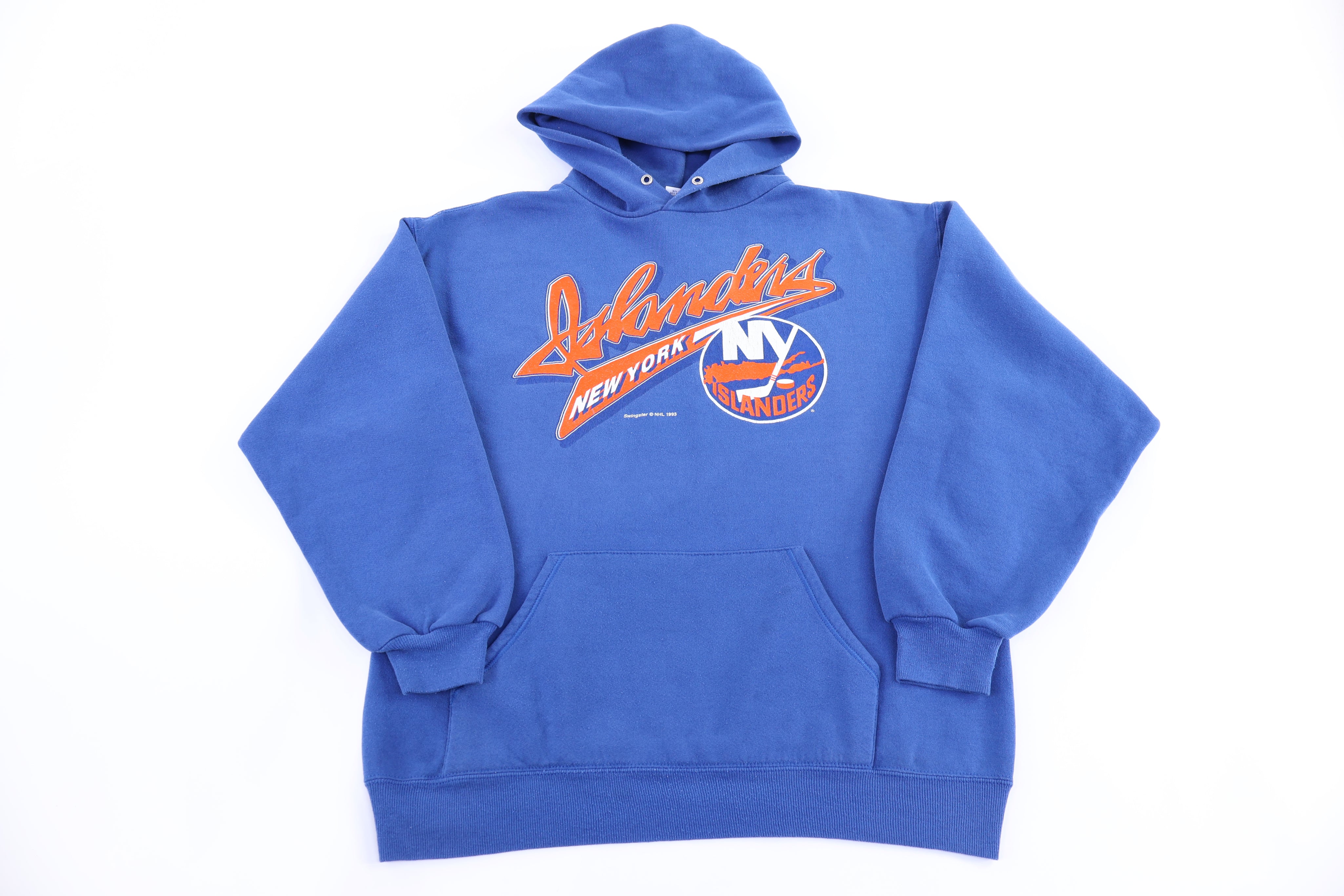 90's New York Islanders Hockey Pullover Hoodie