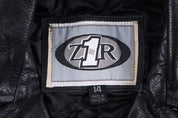 Vintage Z1R Black Leather Full Zip Jacket