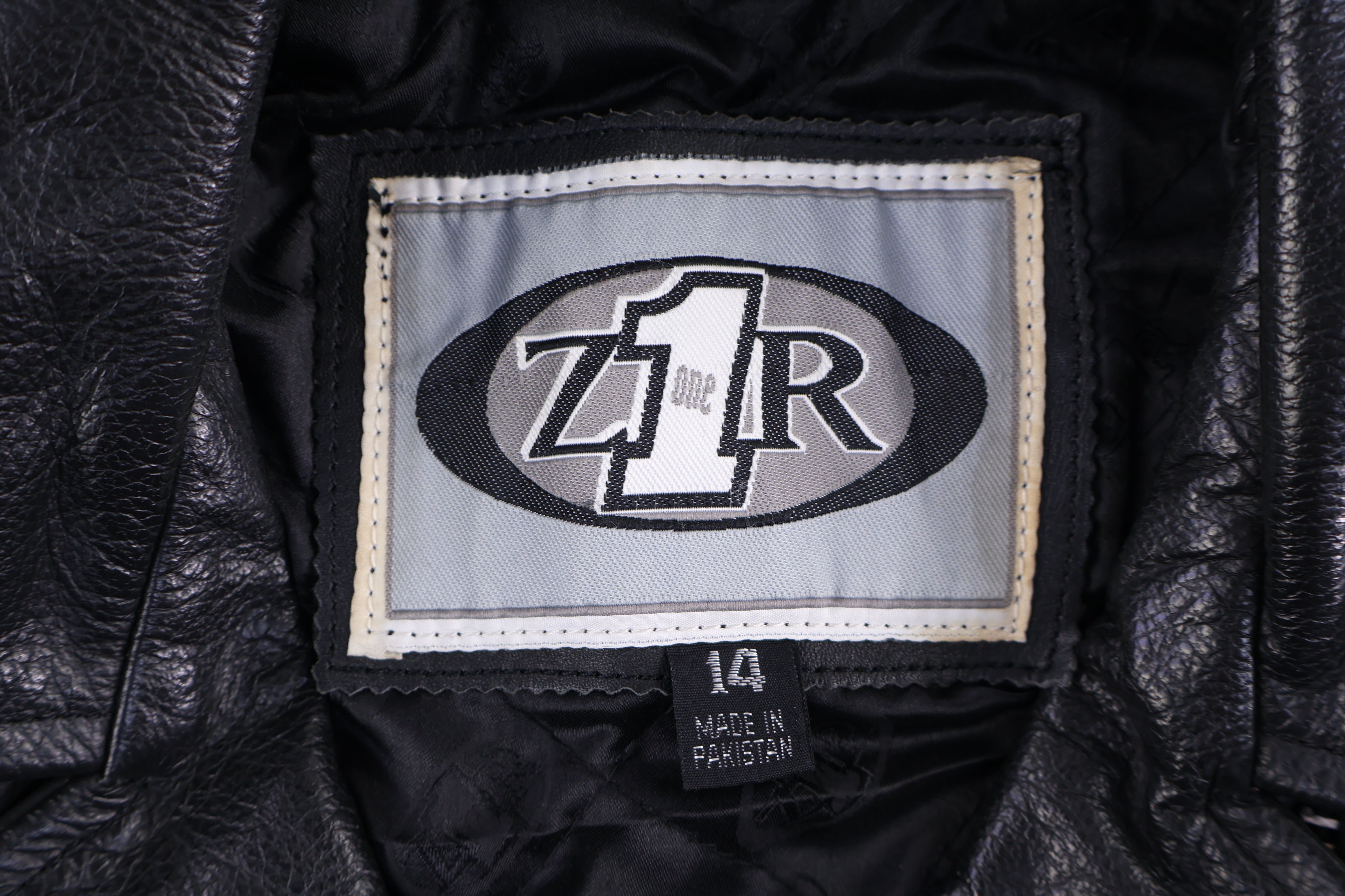 Vintage Z1R Black Leather Full Zip Jacket