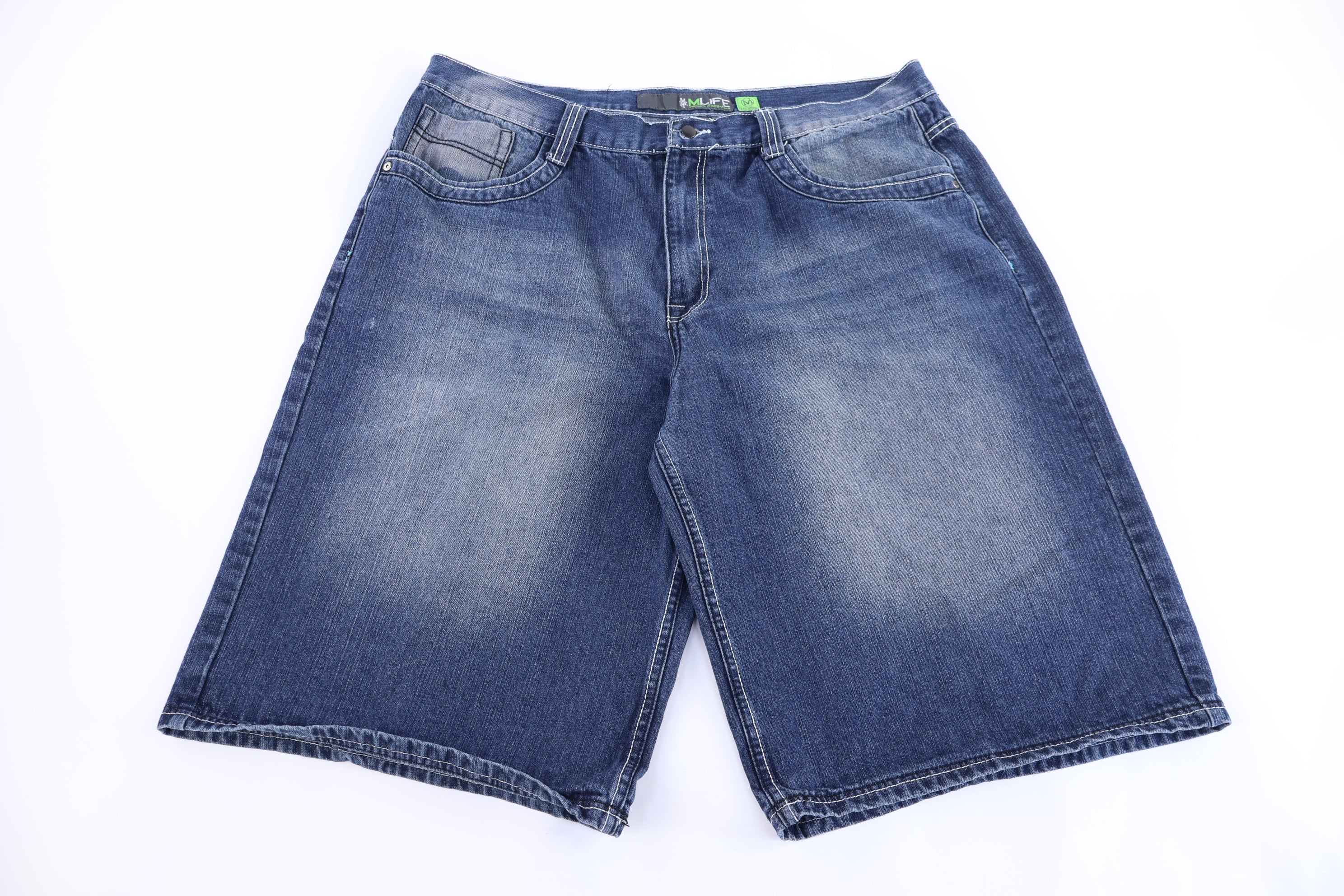 The M-Life Dark Wash Denim Shorts