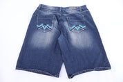 The M-Life Dark Wash Denim Shorts