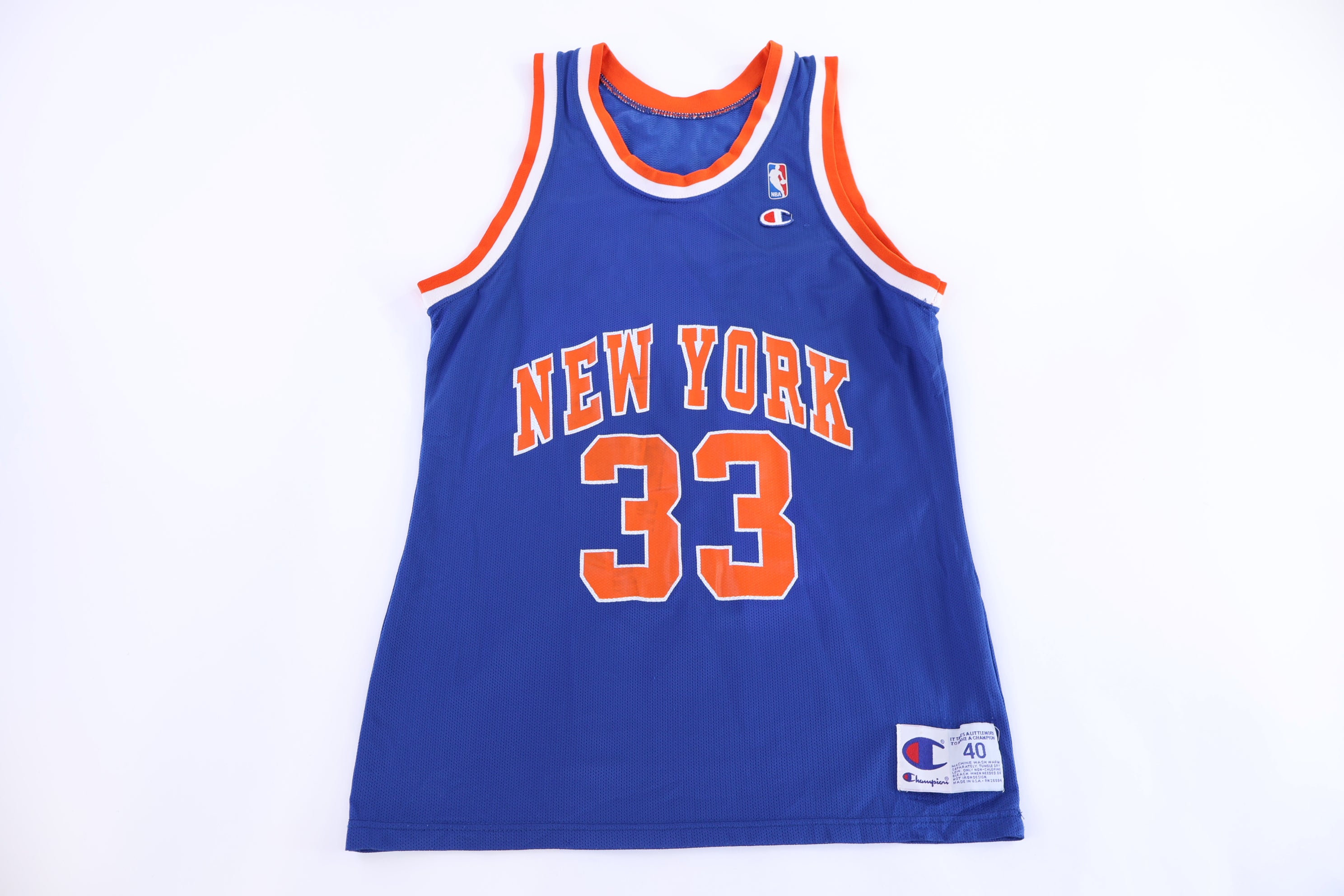 90's Champion New York Knicks Patrick Ewing Basketball Jersey