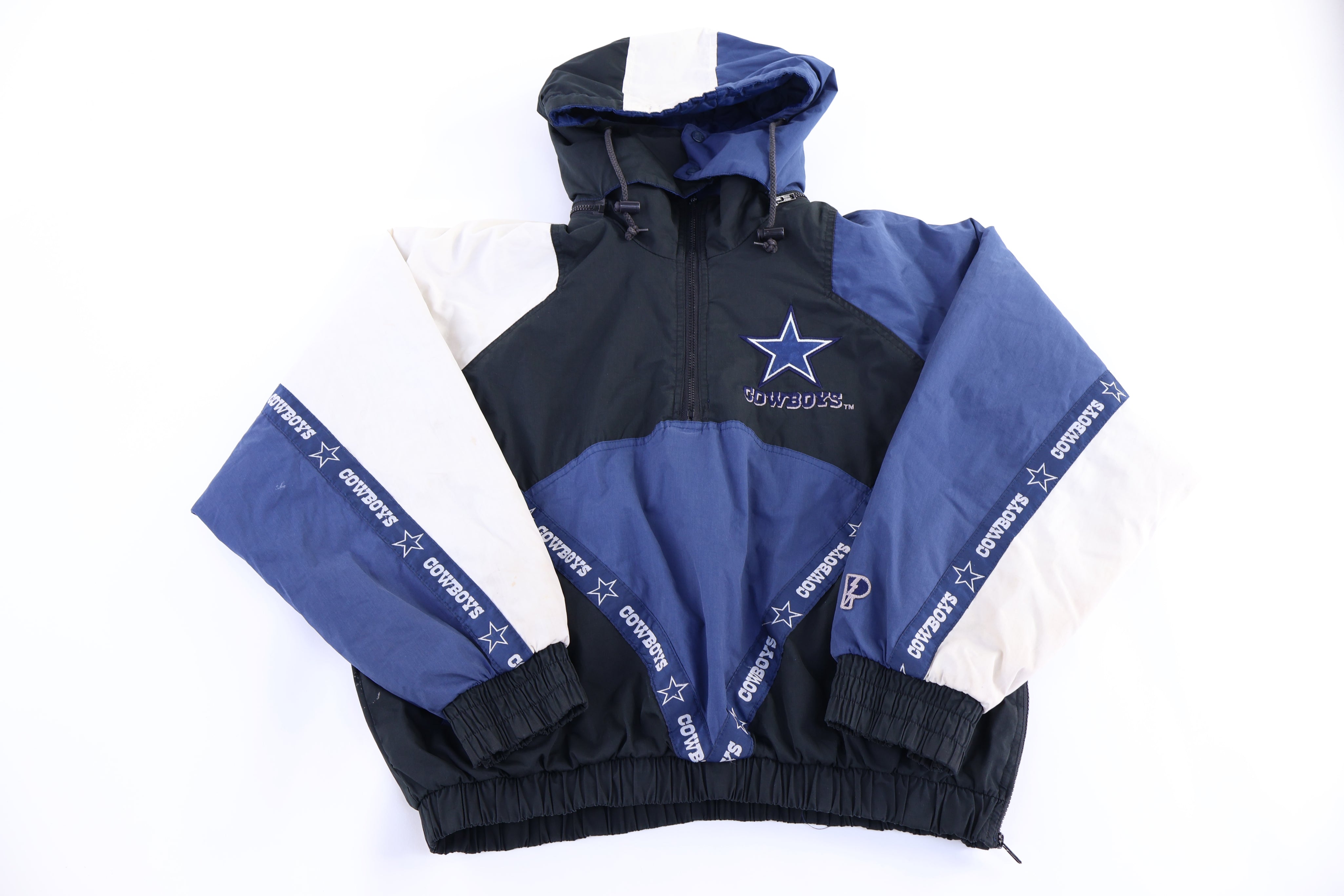 90's Dallas Cowboys Football Full Zip Puffer Jacket