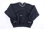90's Nike Embroidered Logo Black Pullover Windbreaker