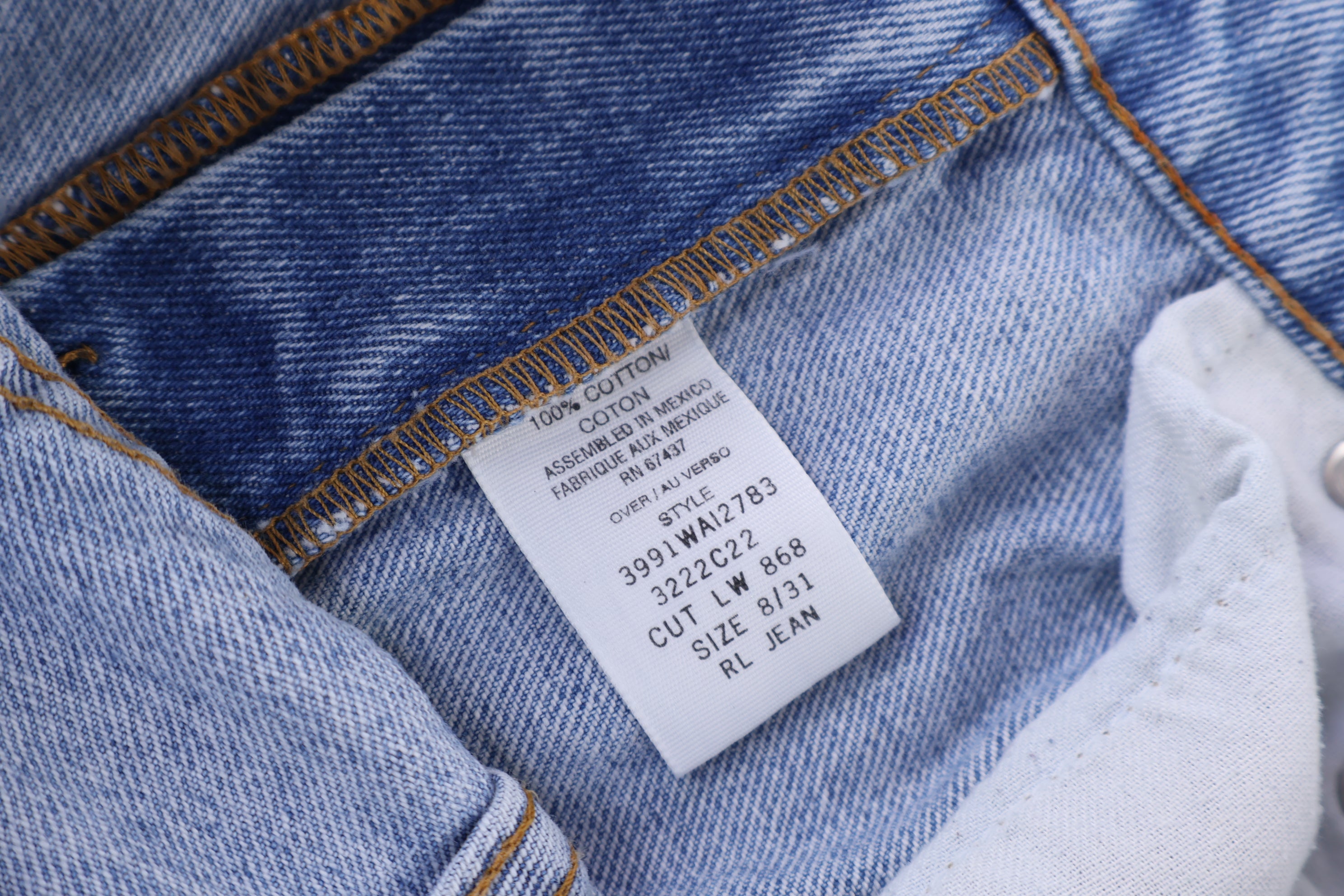 Ralph Lauren Polo Jeans Light Wash Denim Jeans