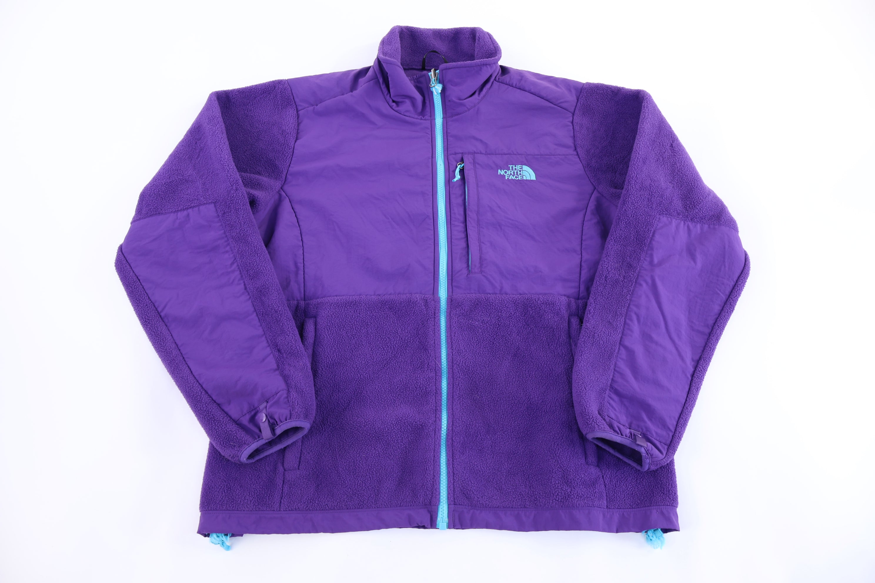 Women's The North Face Embroidered Logo Purple Full Zip Jacket