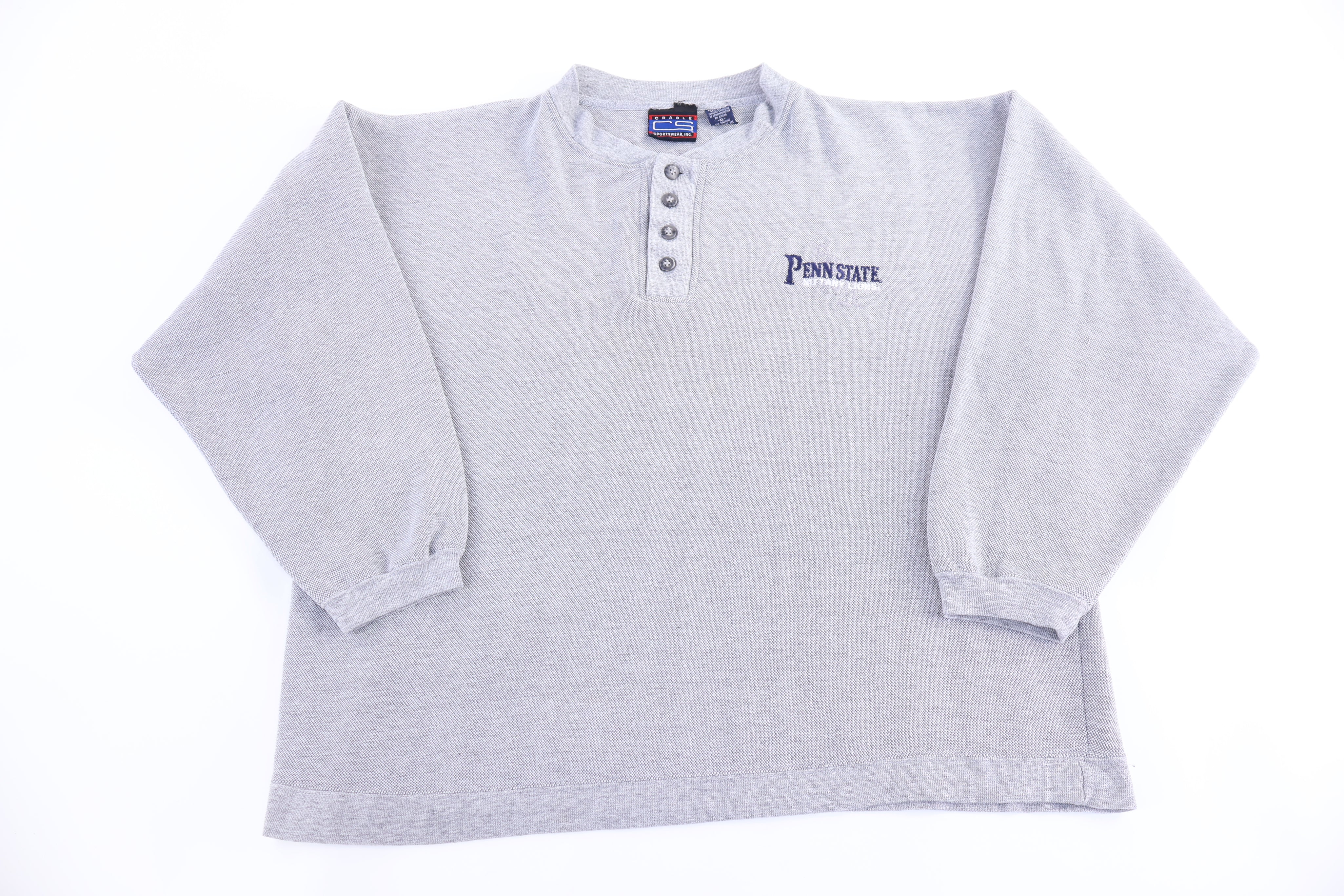 Vintage Penn State University Embroidered Grey Pullover