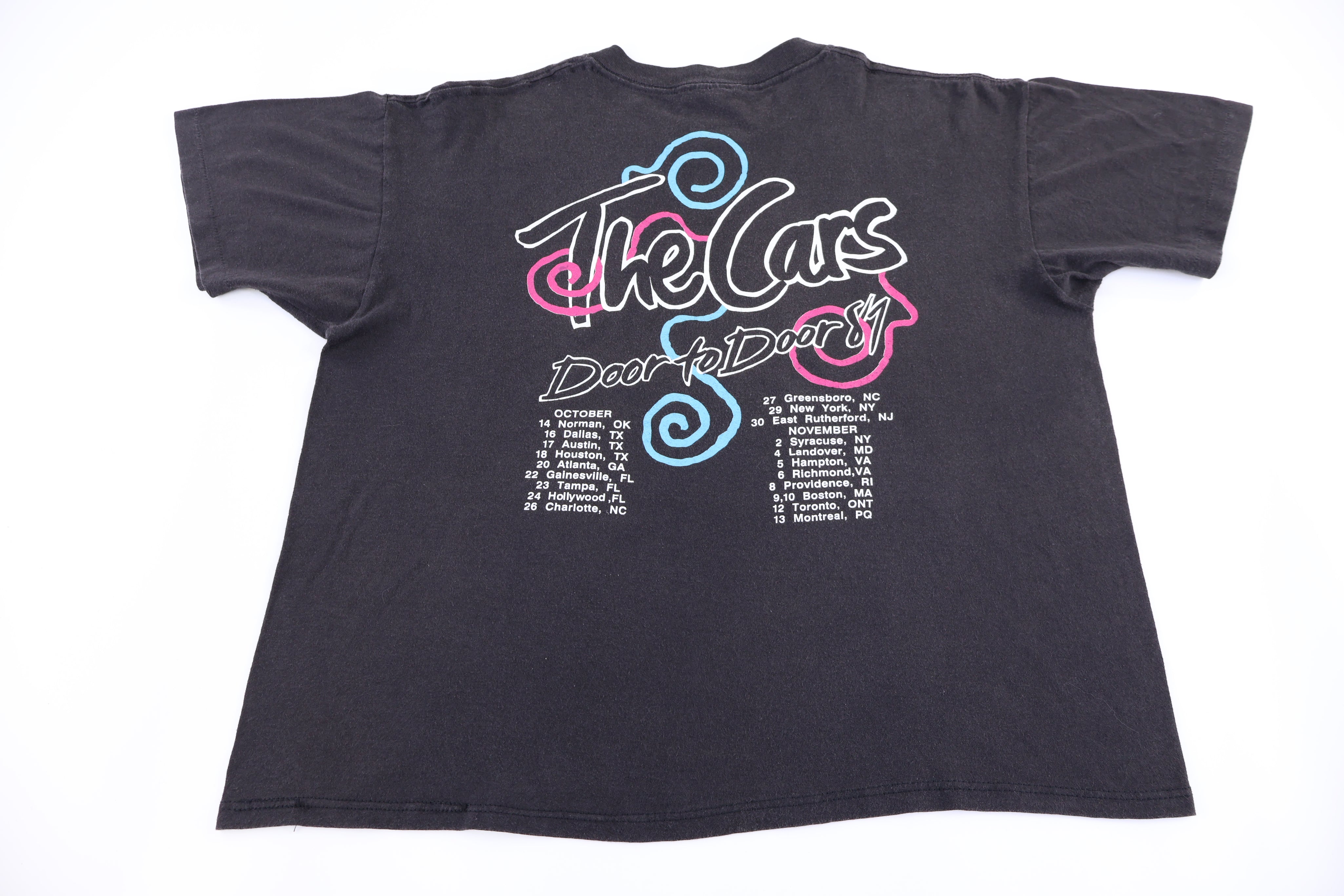 1987 The Cars Door To Door Tour T-shirt