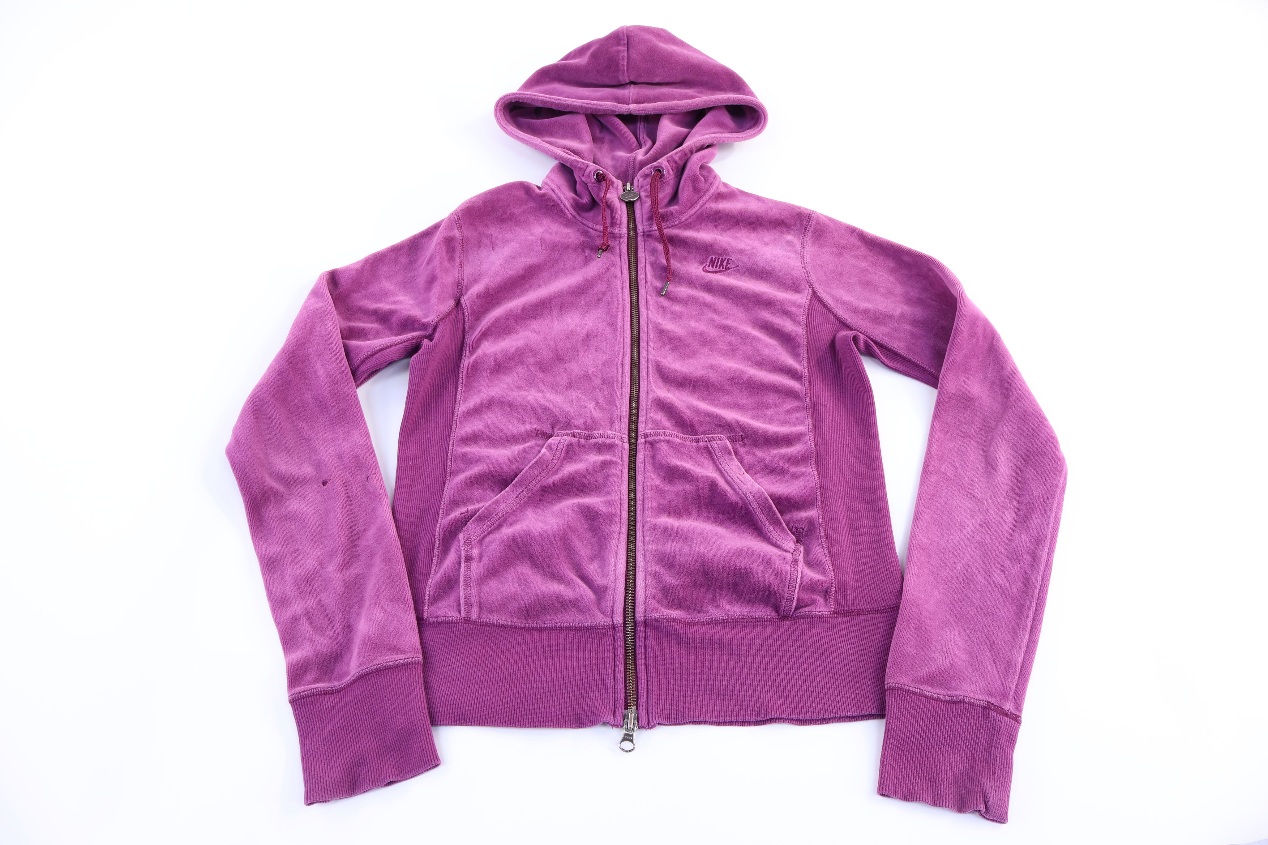 Women's Vintage Nike Purple Full Zip Sweater