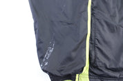 Adidas Embroidered Logo Black & Green Striped Zip Up Jacket - Jacket - Thrifted Threads