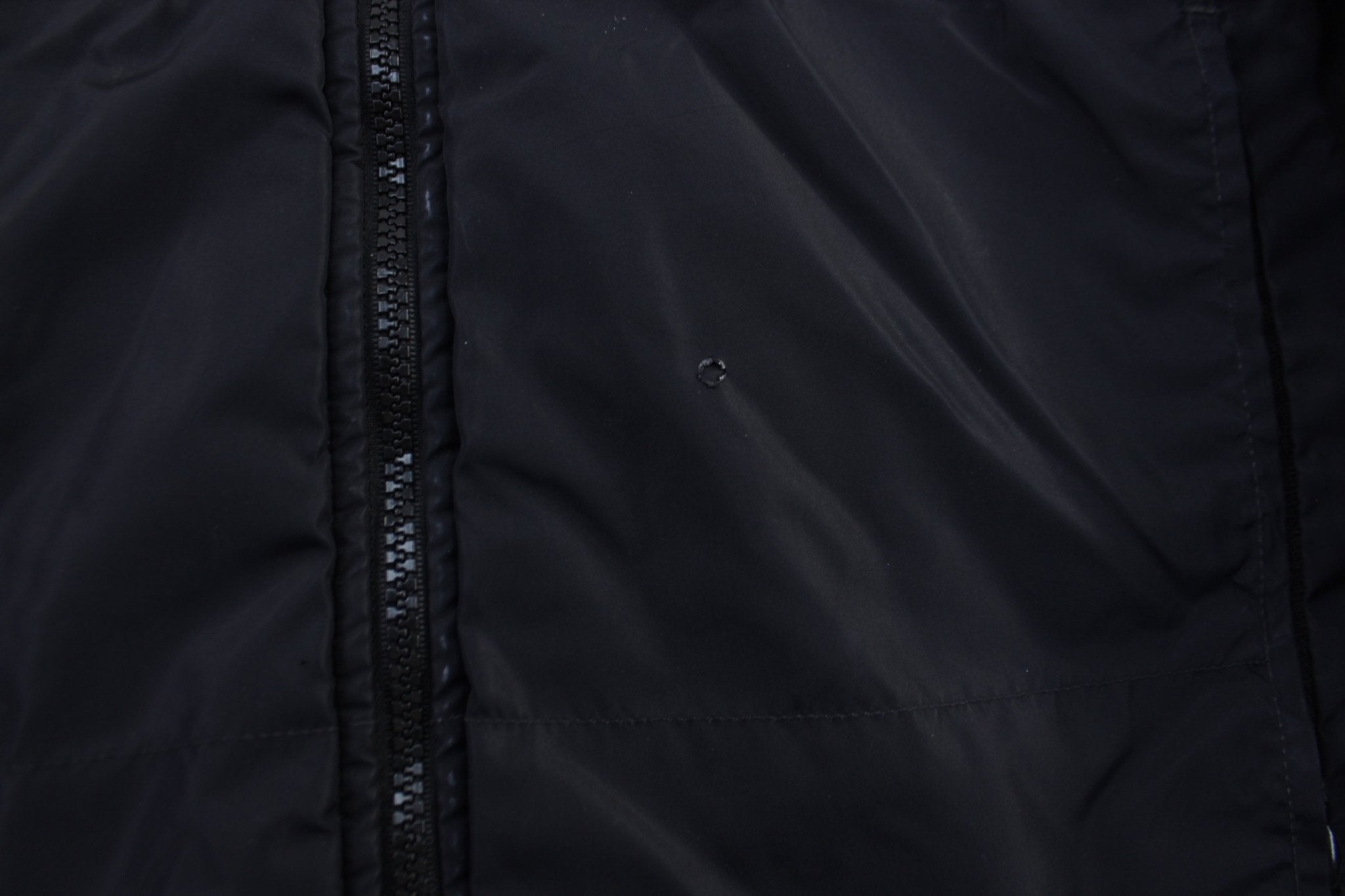 Adidas Embroidered Logo Black & White Striped Hooded Jacket - Jacket - Thrifted Threads