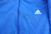 Adidas Embroidered Logo Blue Zip Up Jacket - Jacket - Thrifted Threads