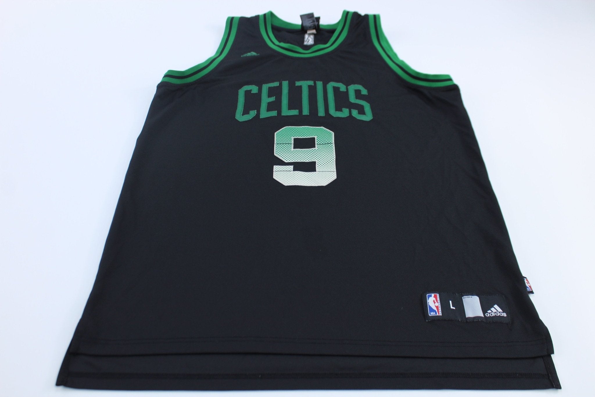 Adidas Embroidered Logo Boston Celtics Rajon Rondo Basketball Jersey - ThriftedThreads.com