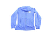 Adidas Embroidered Logo Chelsea Football Club Striped Zip Up Jacket - Jacket - Thrifted Threads
