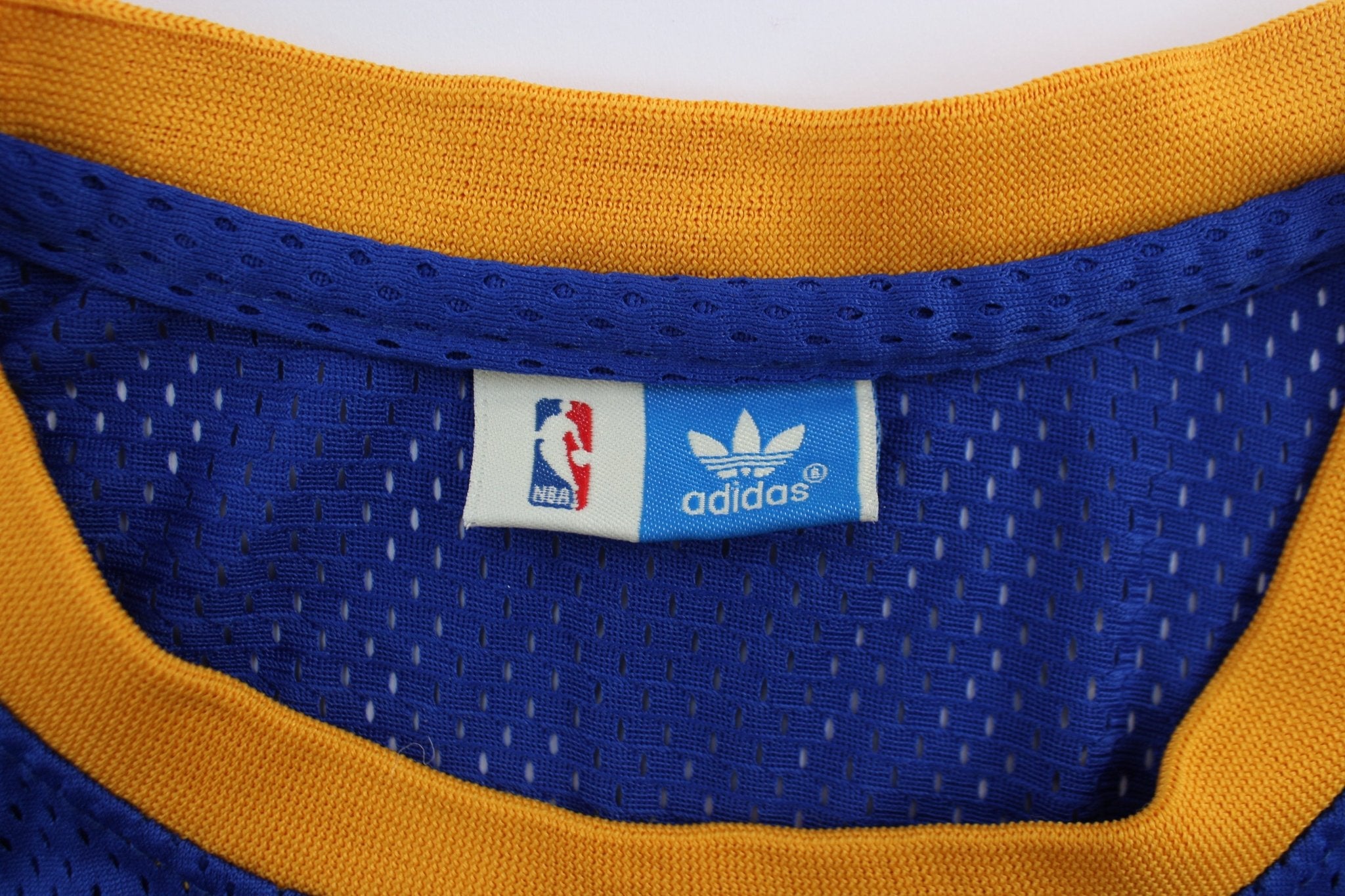 Adidas Embroidered Logo Denver Nuggets Alex English Basketball Jersey - ThriftedThreads.com