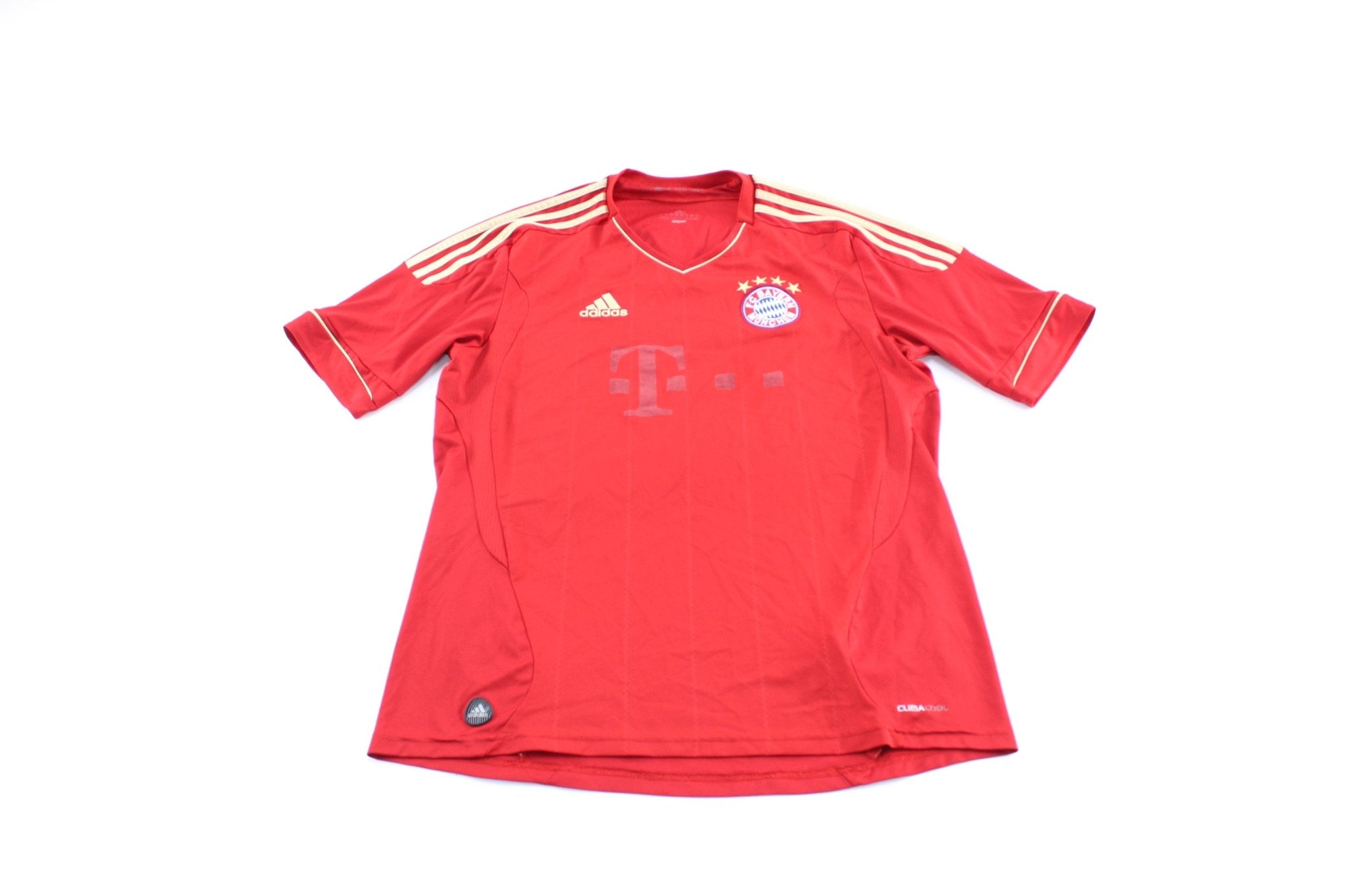 Adidas Embroidered Logo FC Bayern Munchen Soccer Jersey - ThriftedThreads.com