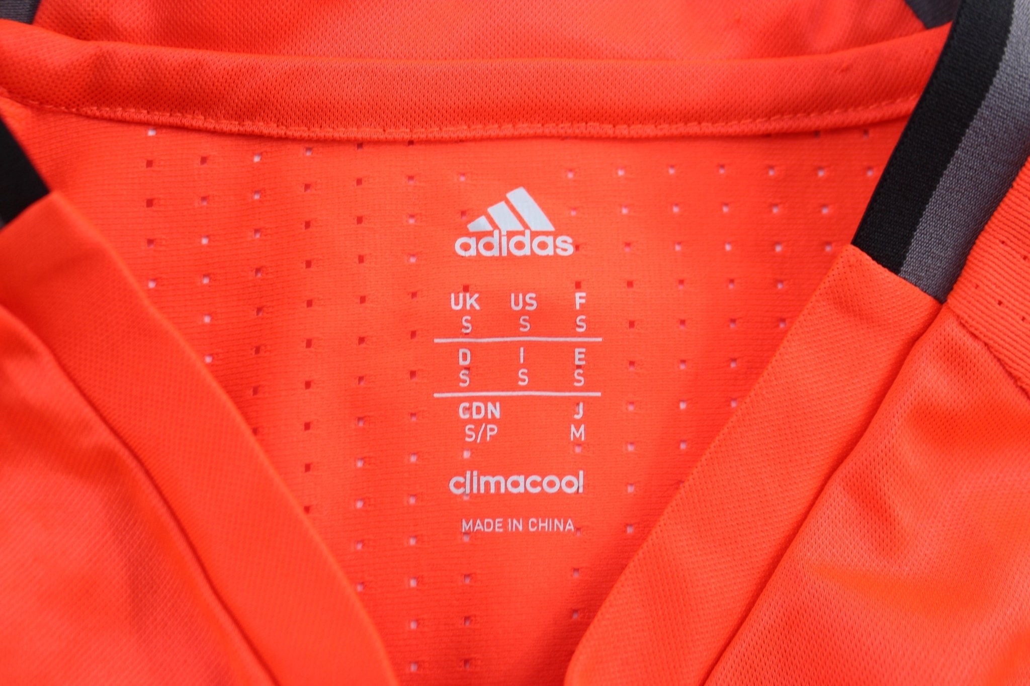 Adidas Embroidered Logo FC Bayern Munchen Striped Soccer Jersey - ThriftedThreads.com
