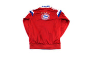 Adidas Embroidered Logo FC Bayern Munchen Striped Zip Up Jacket - Jacket - Thrifted Threads