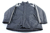 Adidas Embroidered Logo Full Zip Parka Jacket - Jacket - Thrifted Threads