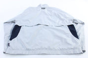Adidas Embroidered Logo Light Grey & Black Zip Up Jacket - Jackets - Thrifted Threads