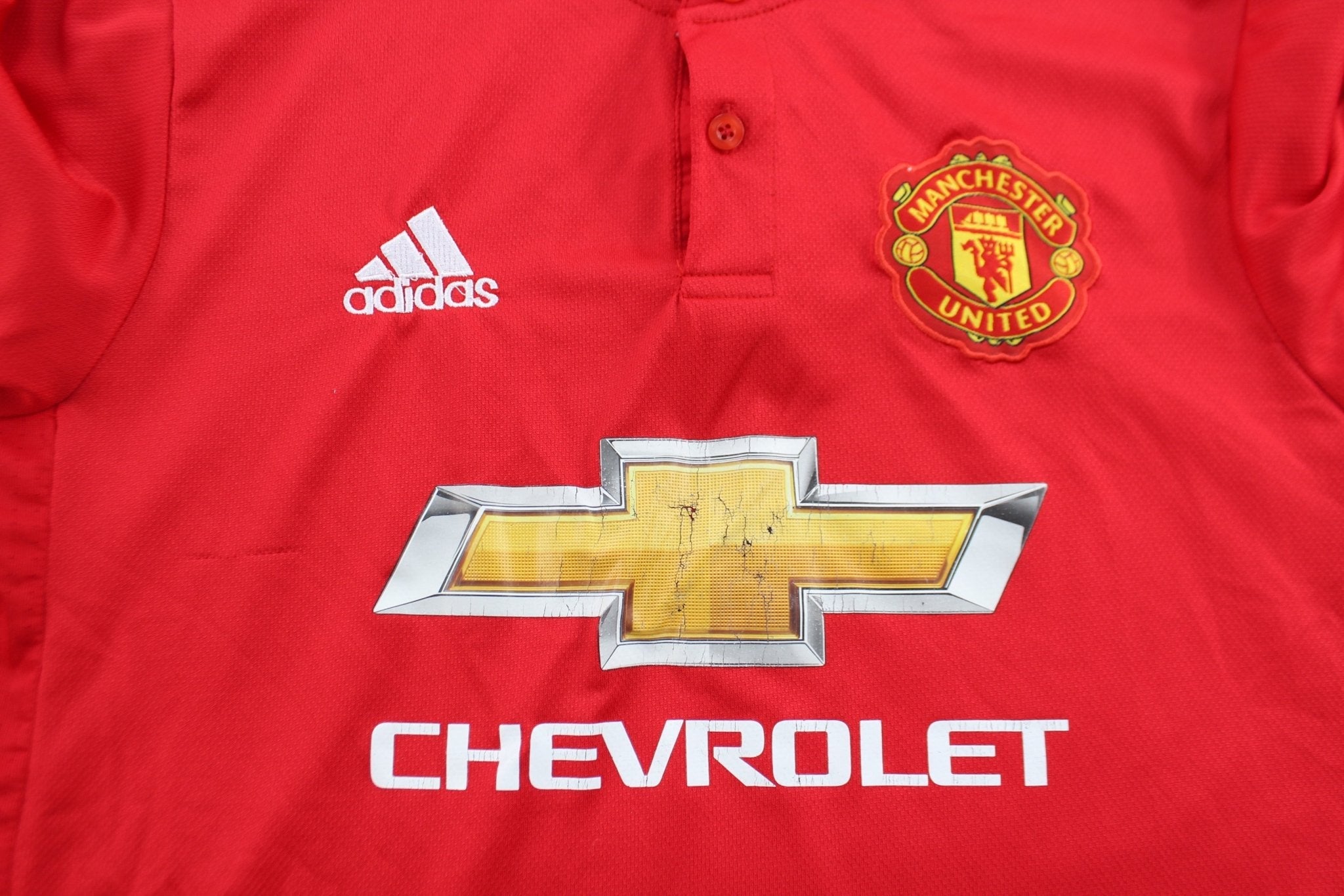 Adidas Embroidered Logo Manchester United Soccer Jersey - Jerseys/Tanks - Thrifted Threads